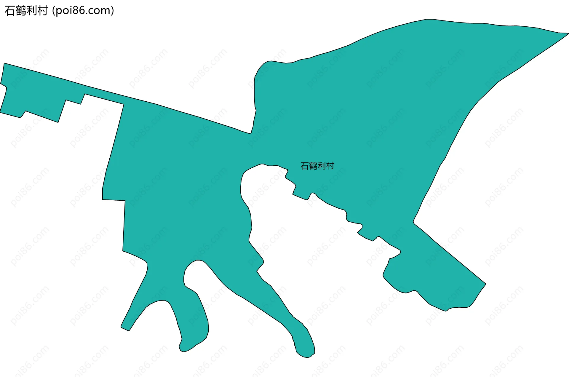 石鹤利村边界地图