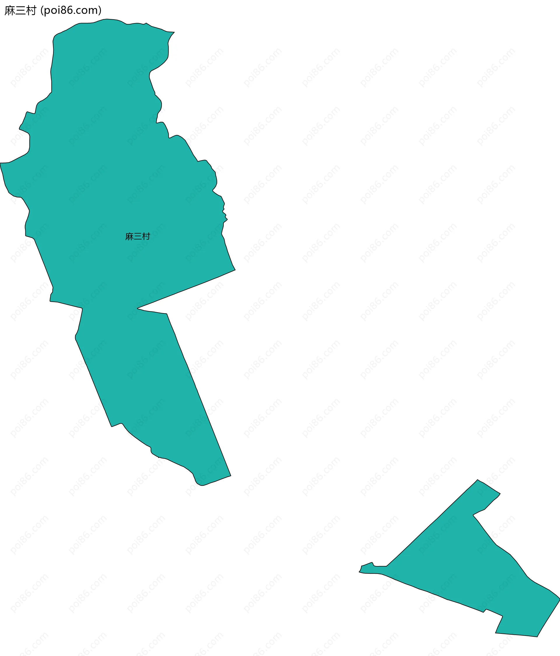 麻三村边界地图