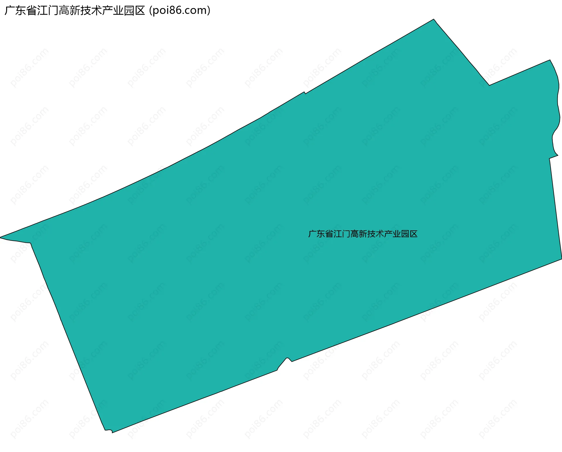 广东省江门高新技术产业园区边界地图