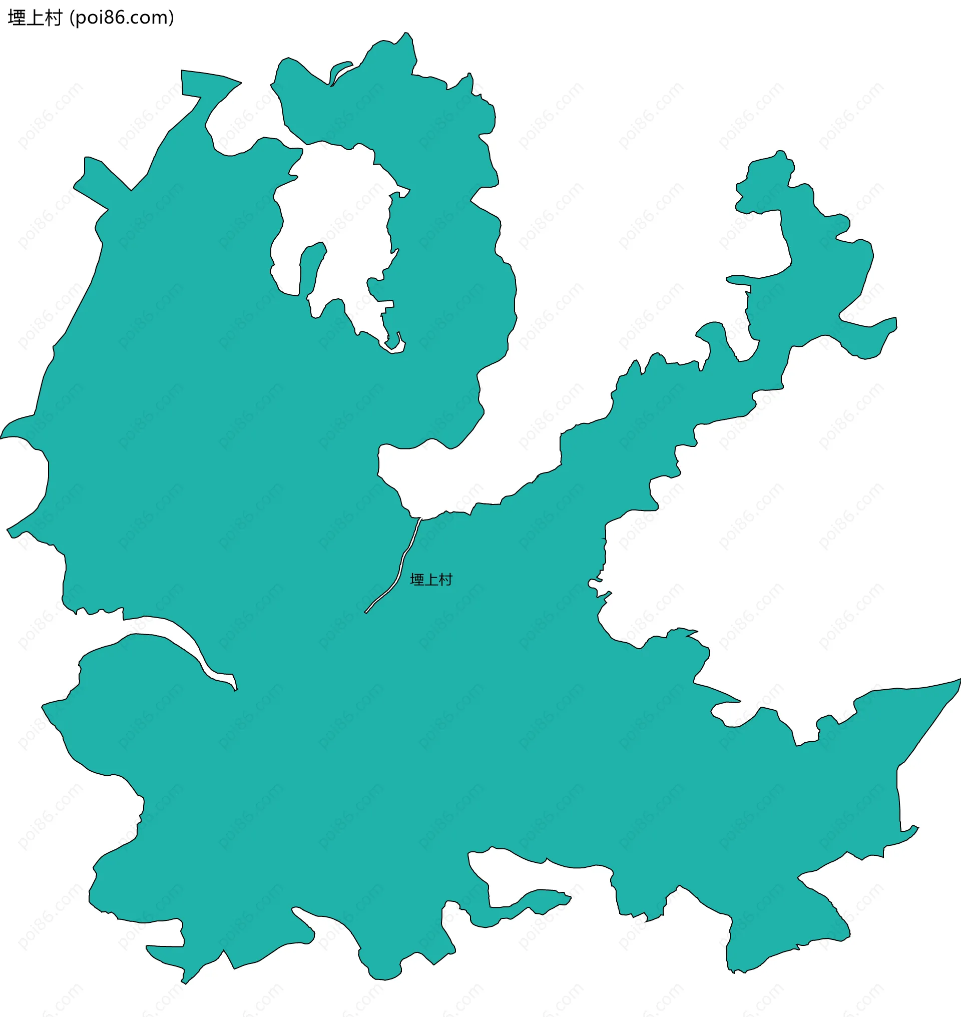 堙上村边界地图