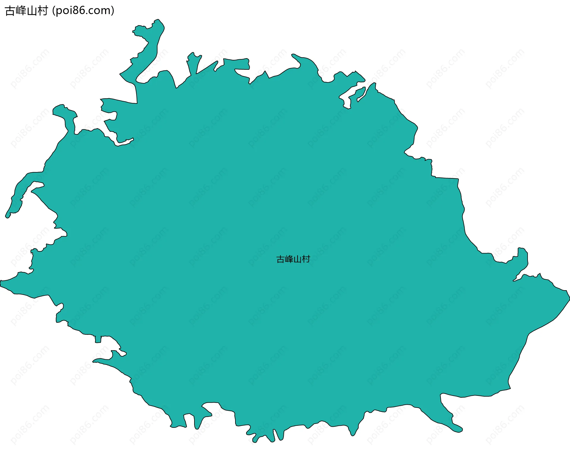 古峰山村边界地图