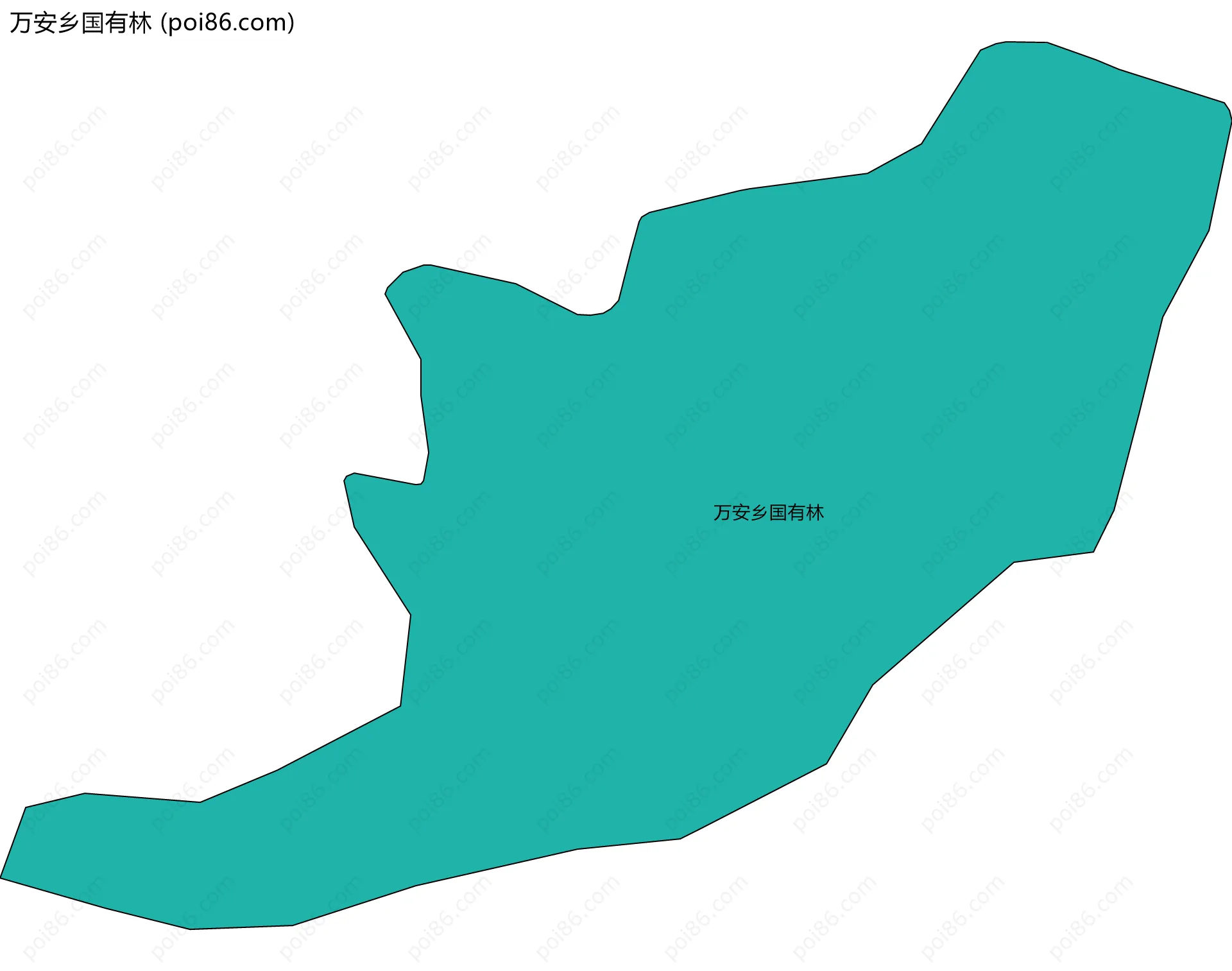 万安乡国有林边界地图