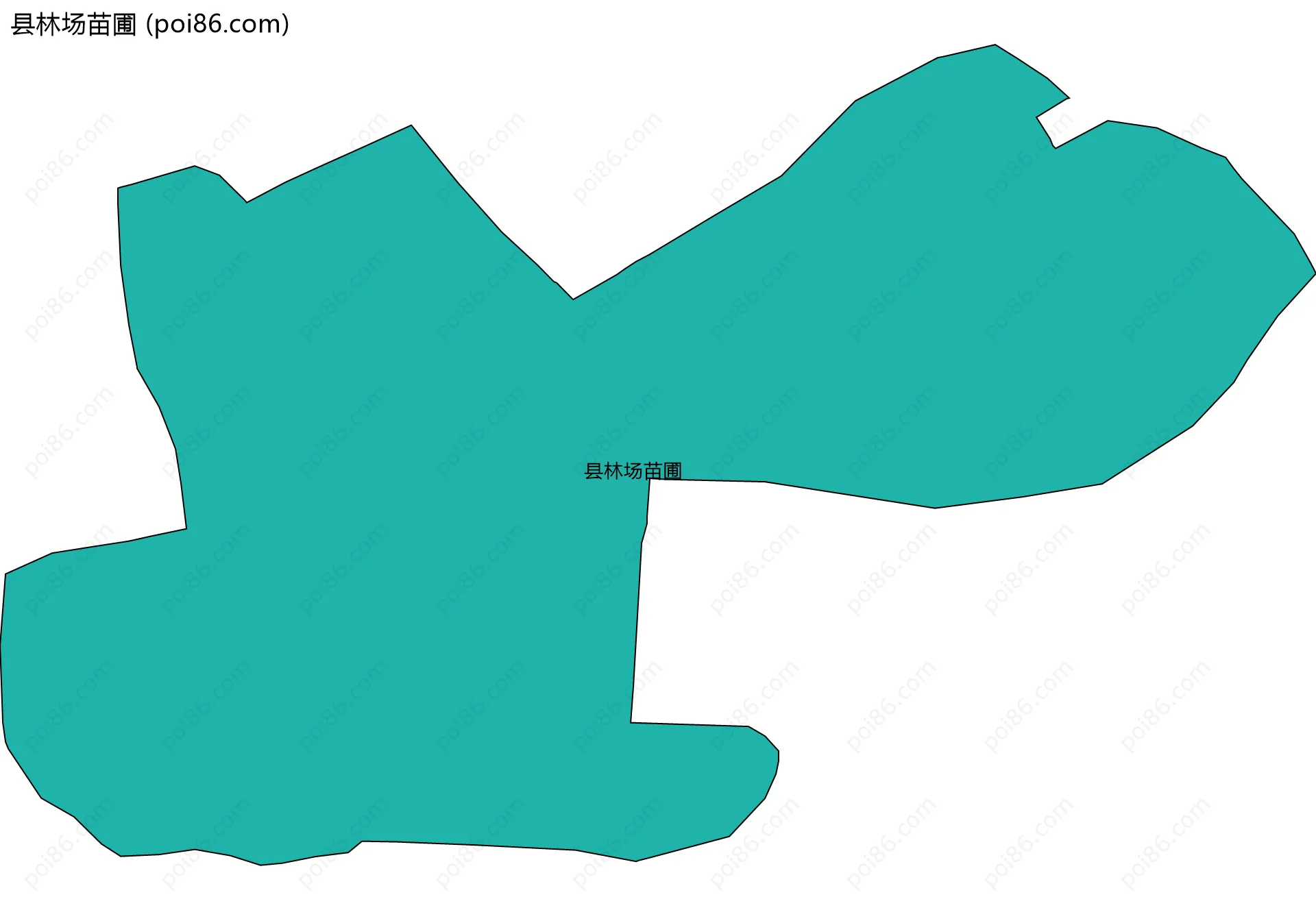 县林场苗圃边界地图