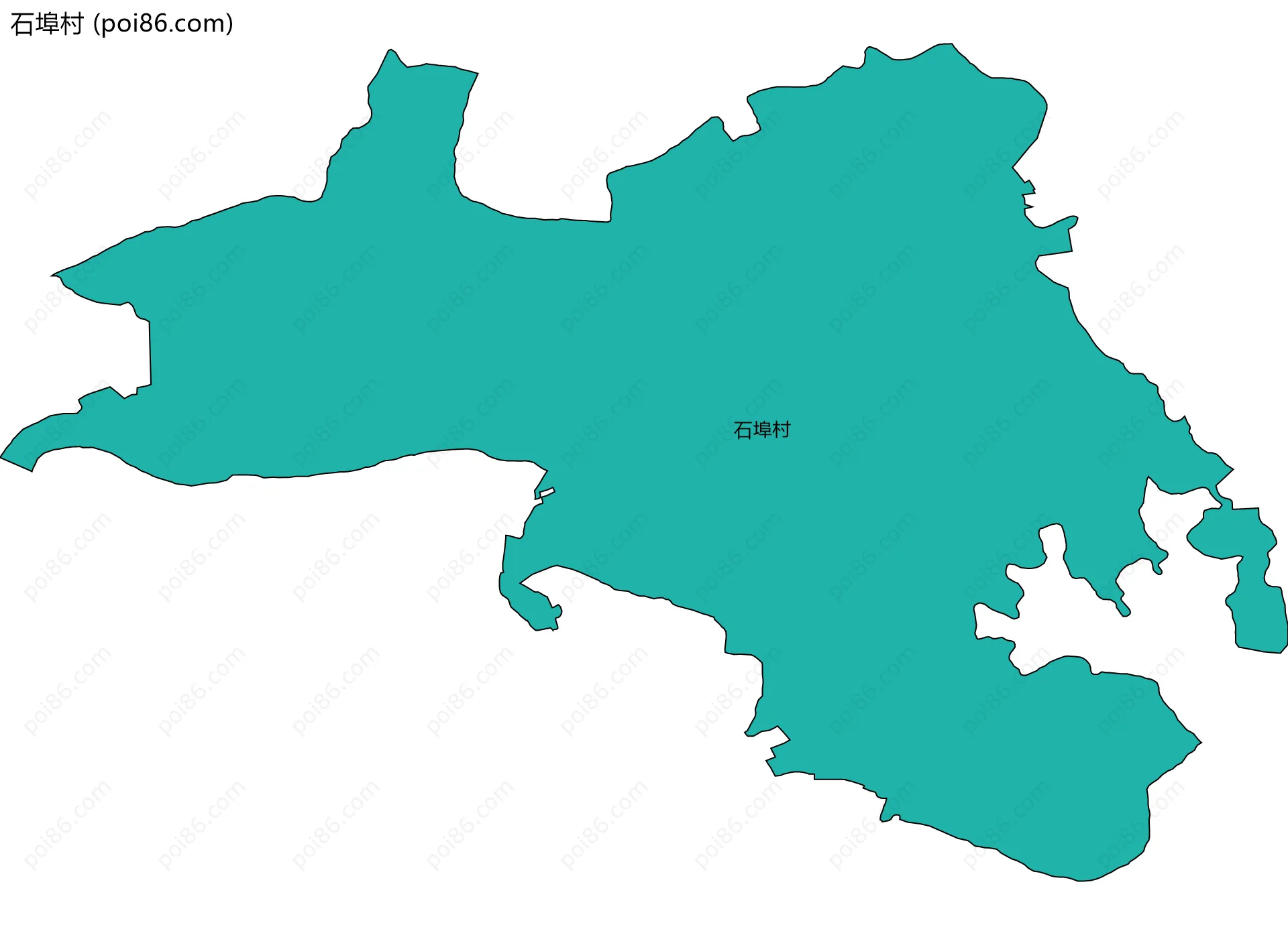 石埠村边界地图