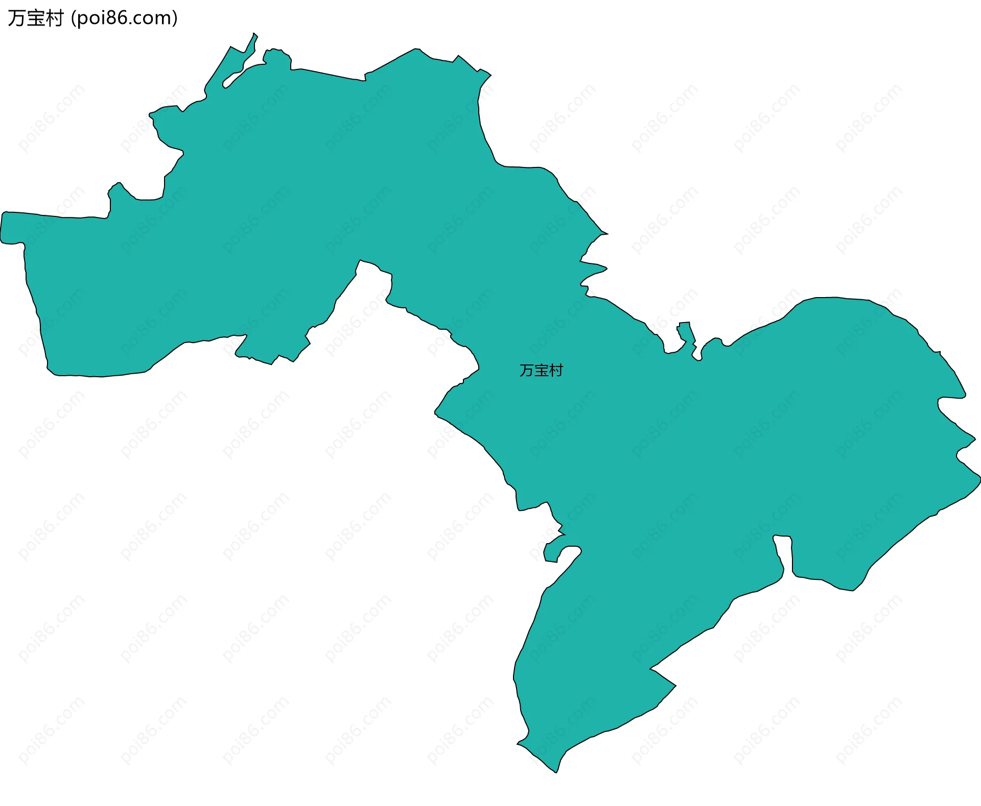 万宝村边界地图