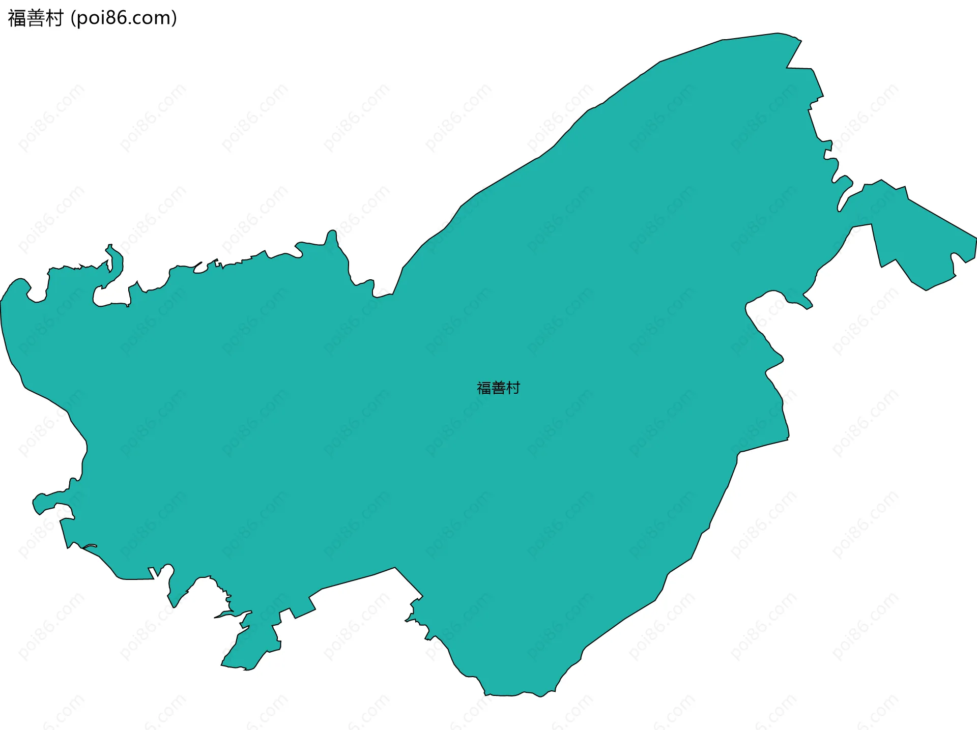 福善村边界地图