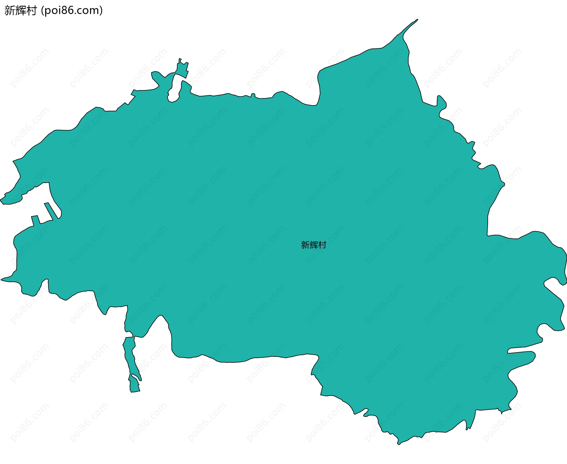 新辉村边界地图