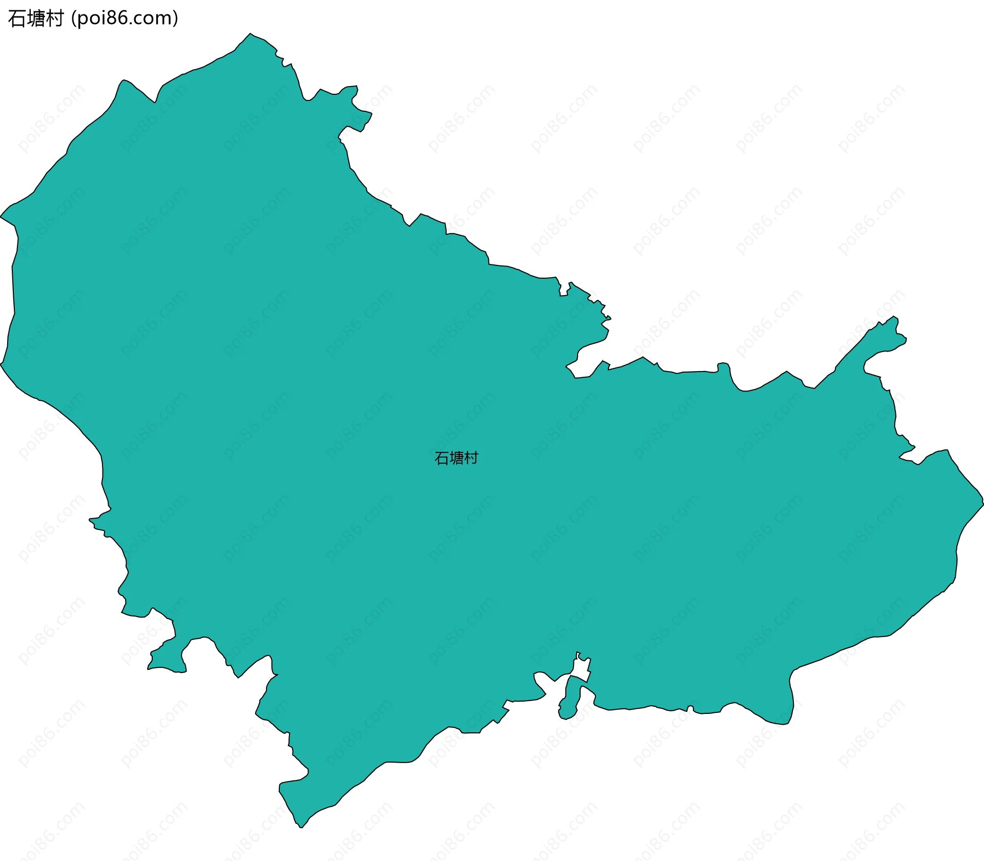 石塘村边界地图