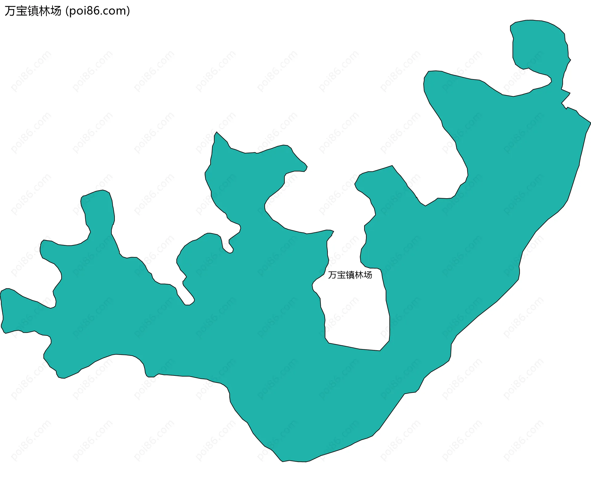 万宝镇林场边界地图