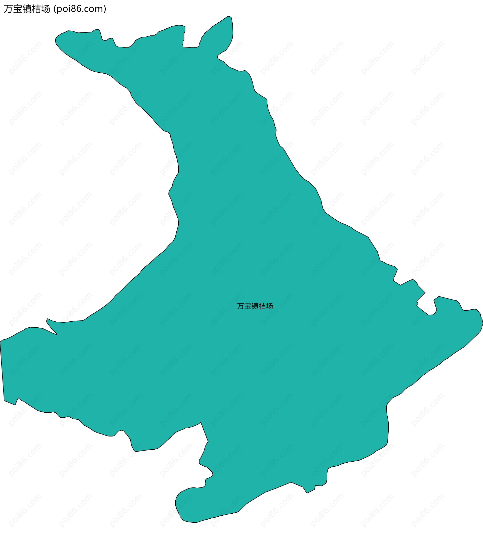 万宝镇桔场边界地图