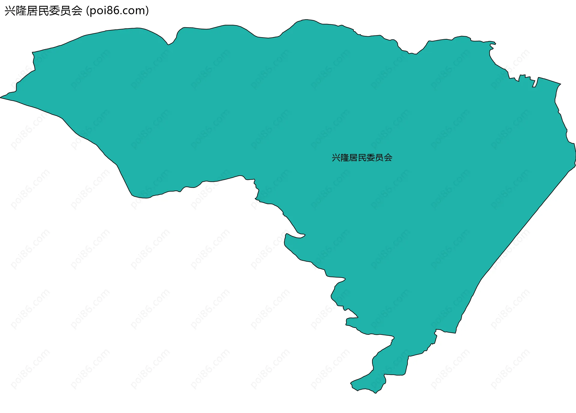 兴隆居民委员会边界地图