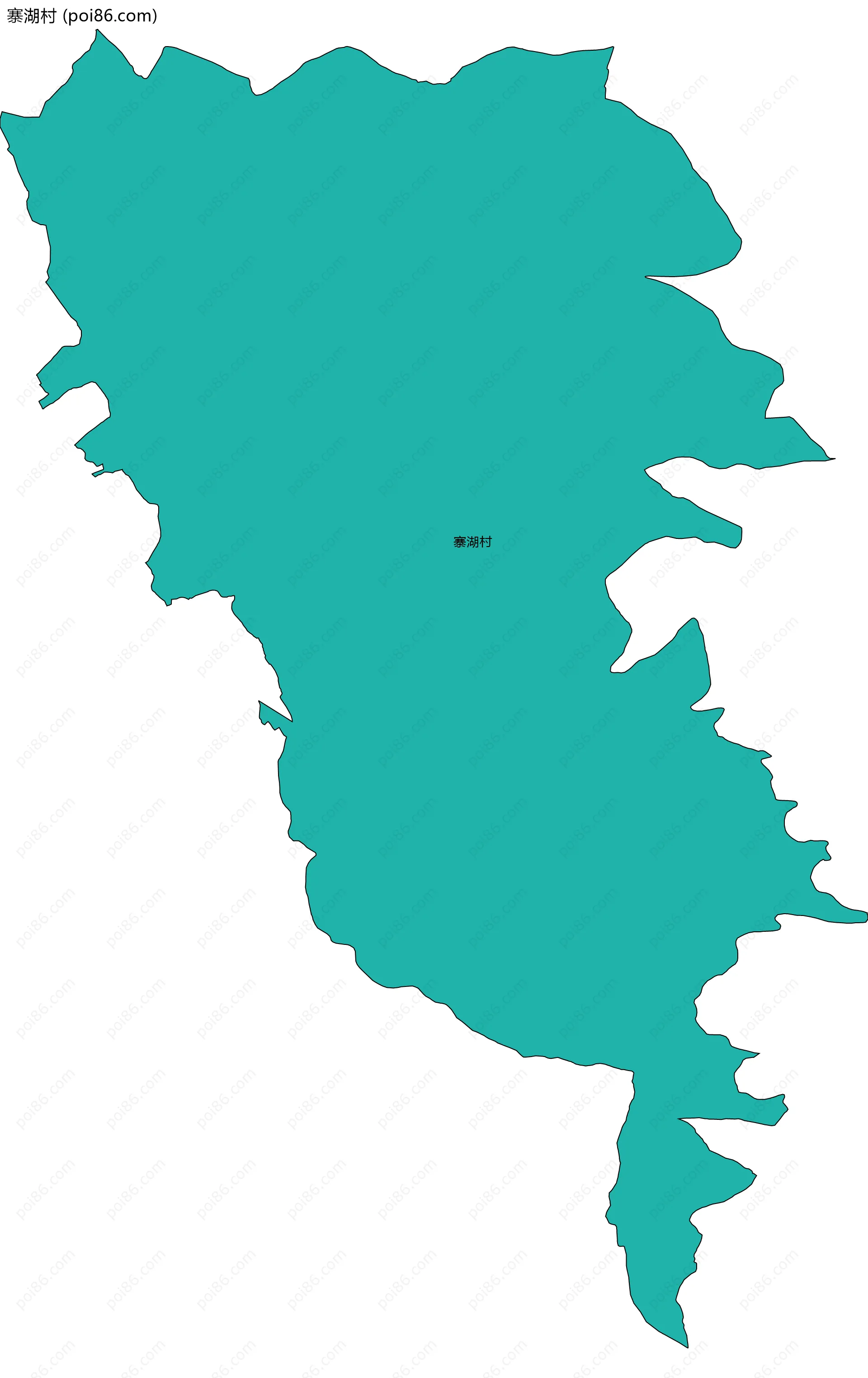 寨湖村边界地图