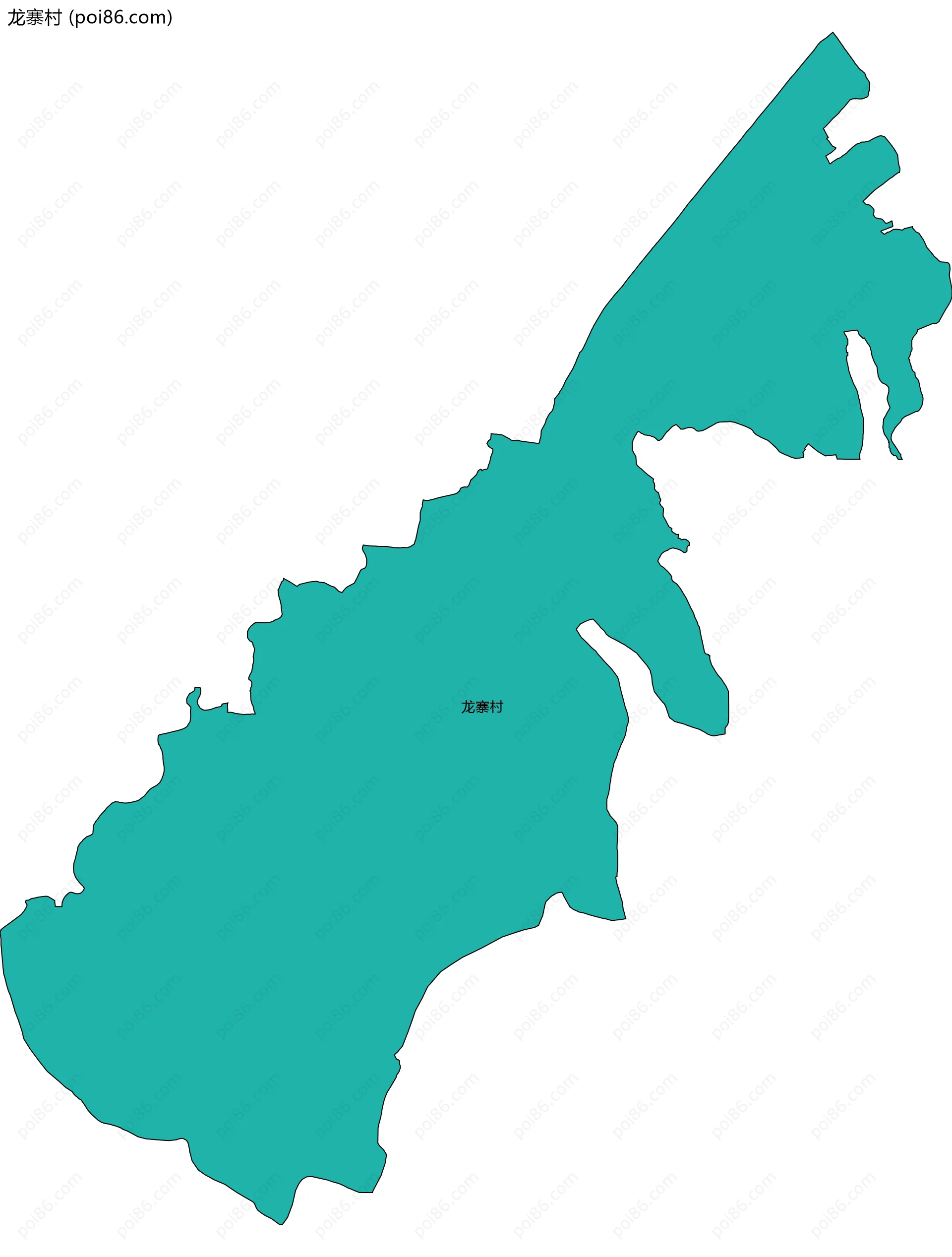龙寨村边界地图