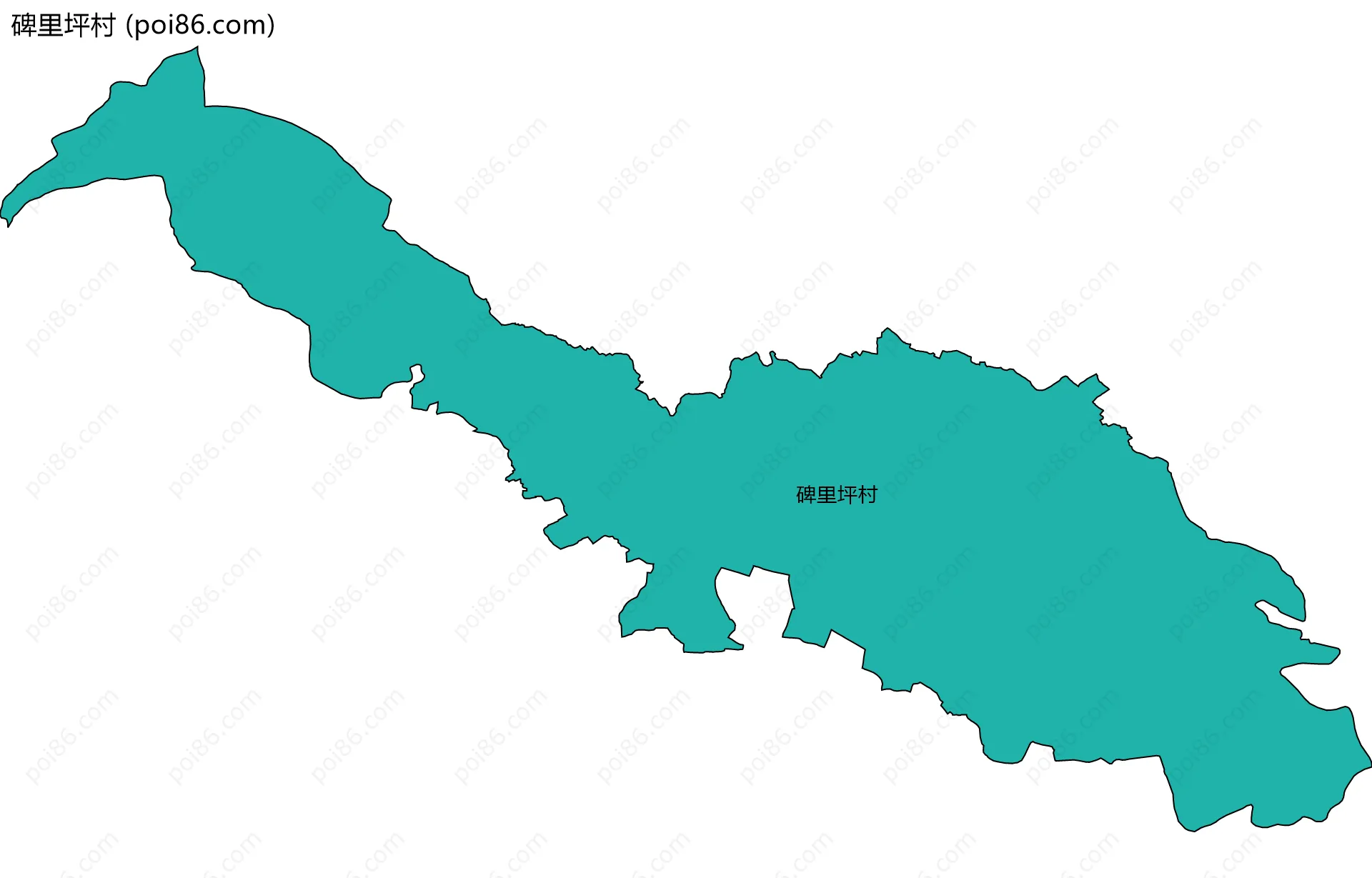 碑里坪村边界地图