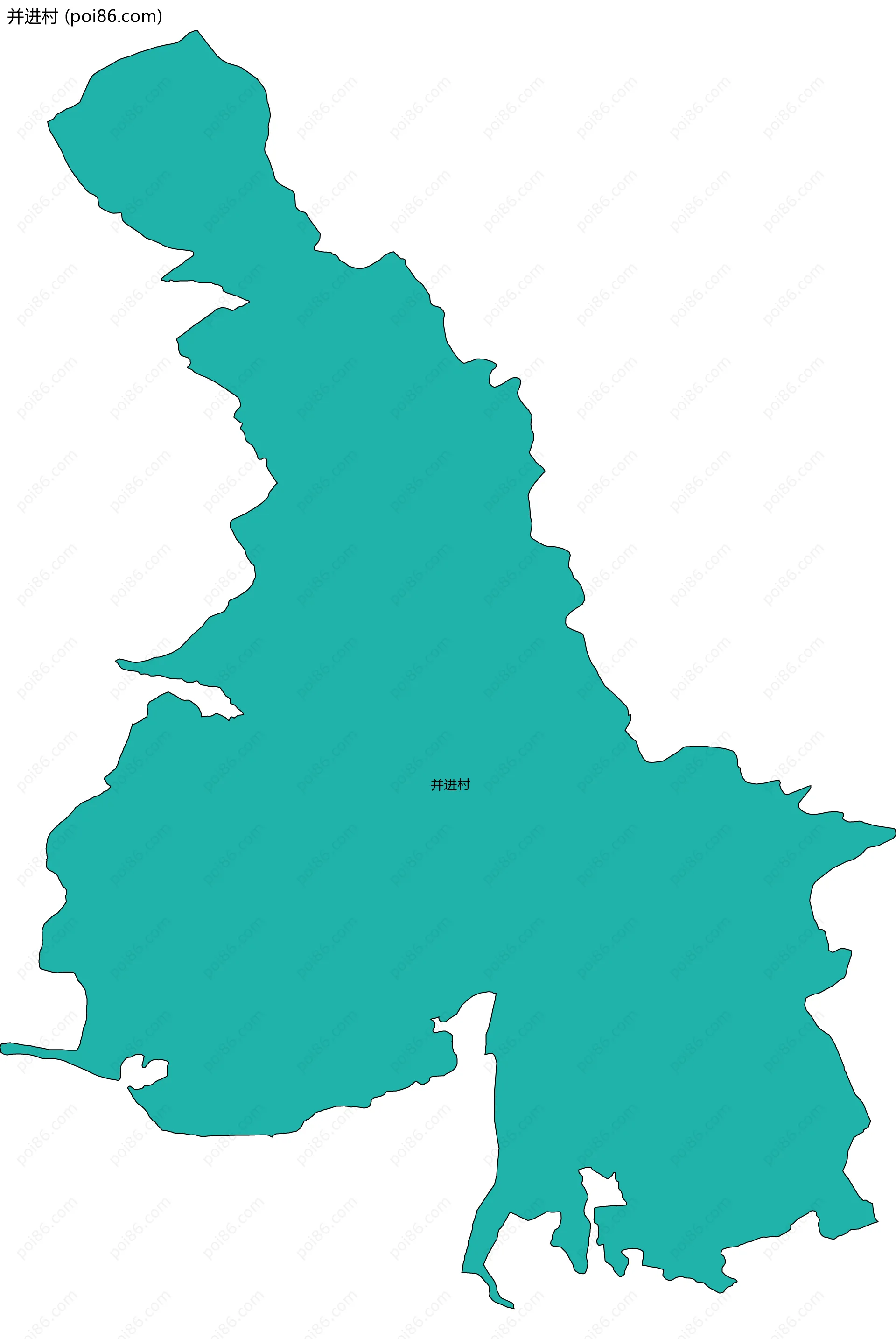 并进村边界地图