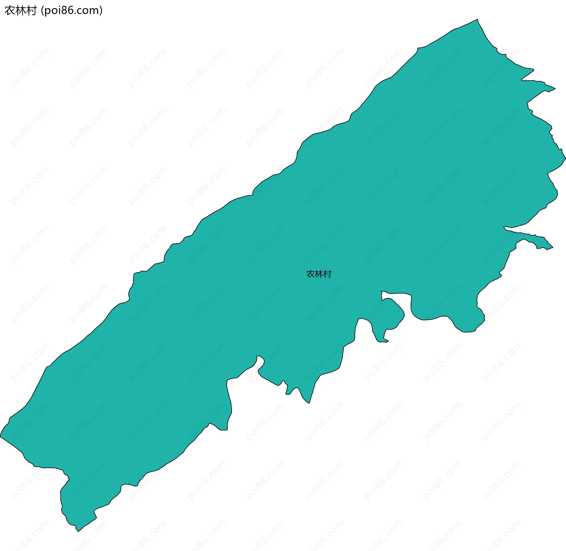 农林村边界地图