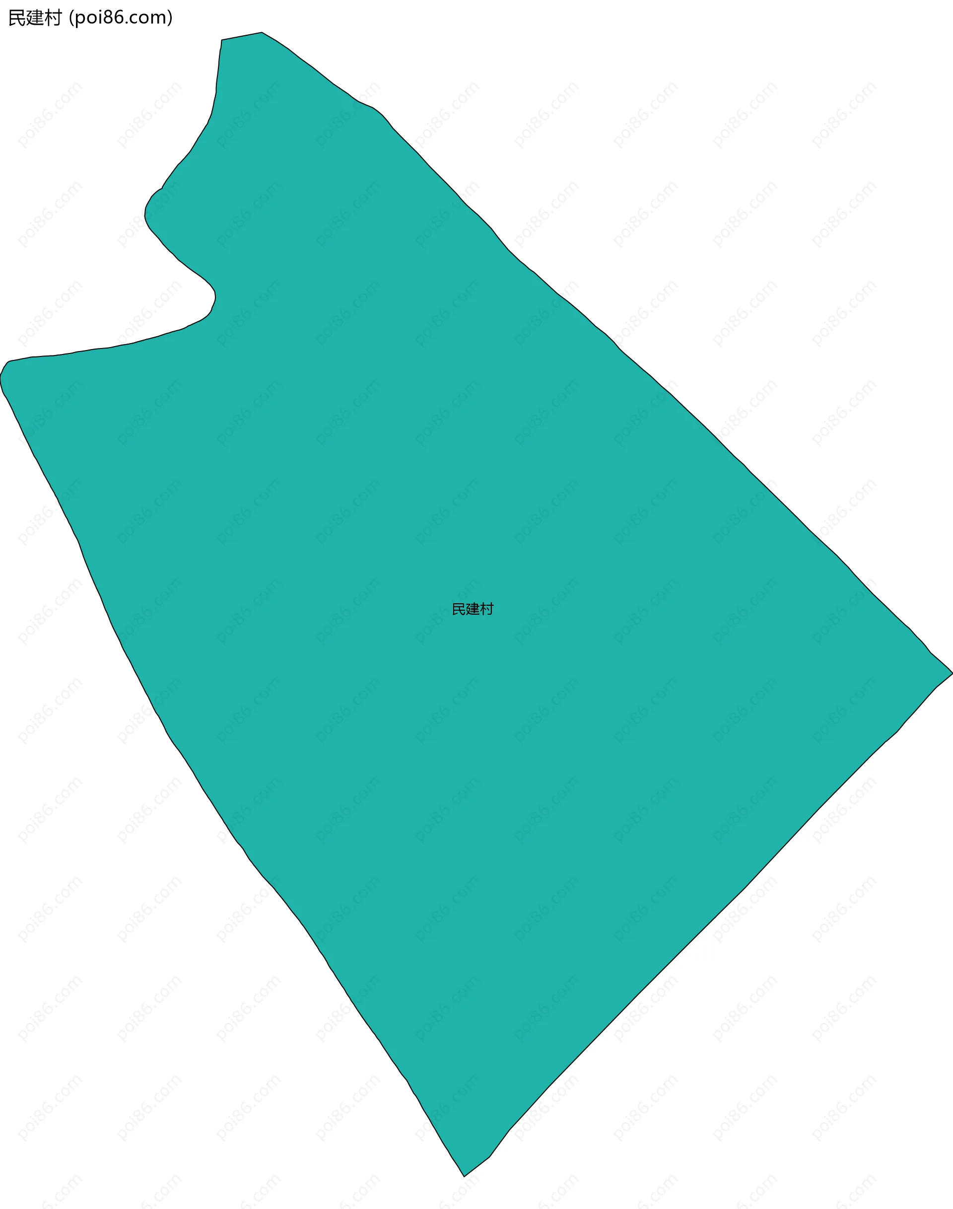 民建村边界地图