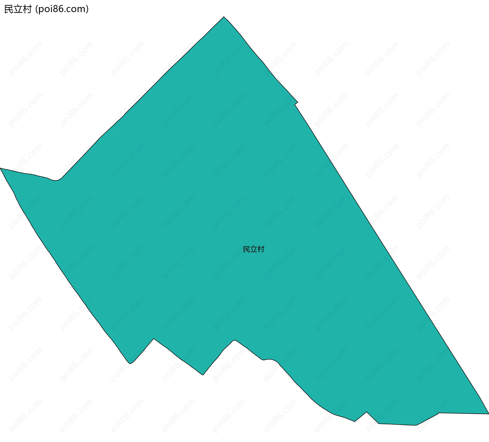 民立村边界地图