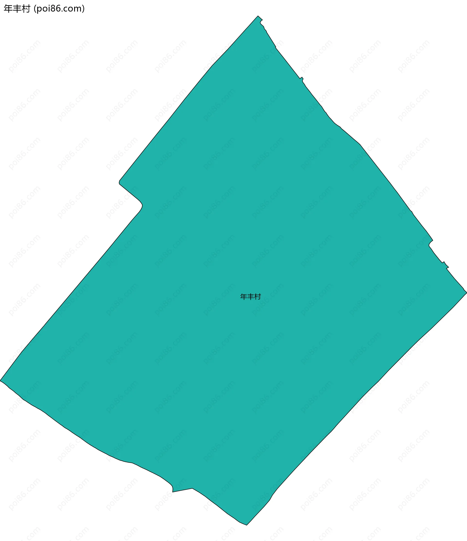 年丰村边界地图