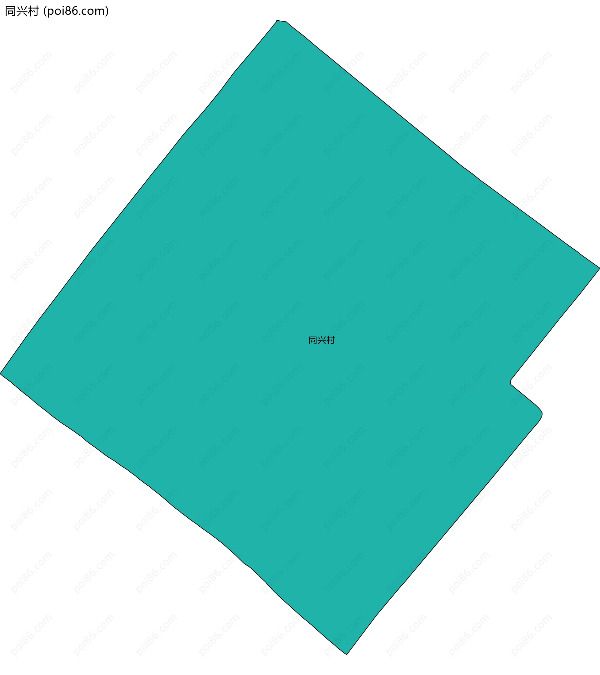 同兴村边界地图