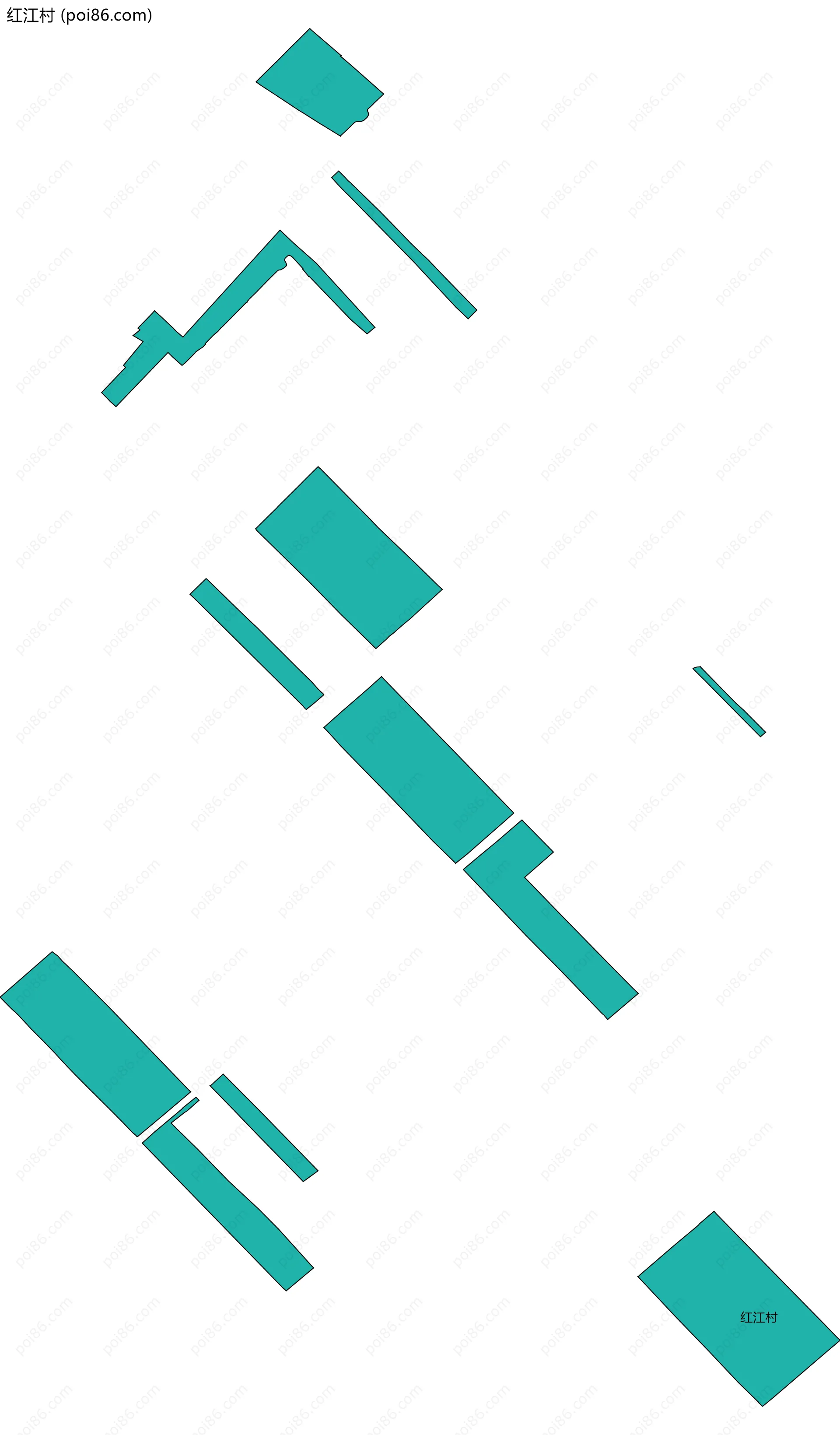 红江村边界地图