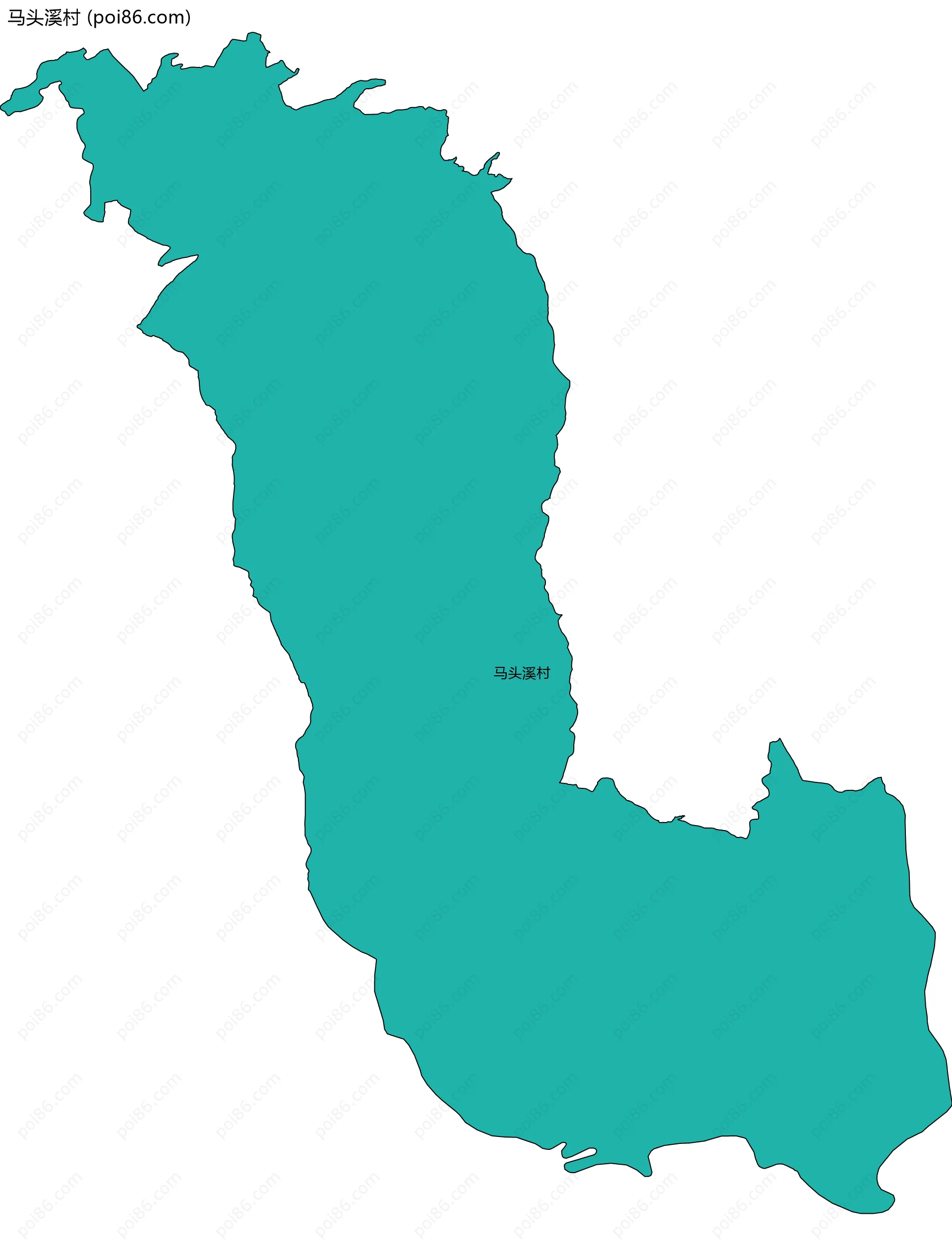 马头溪村边界地图