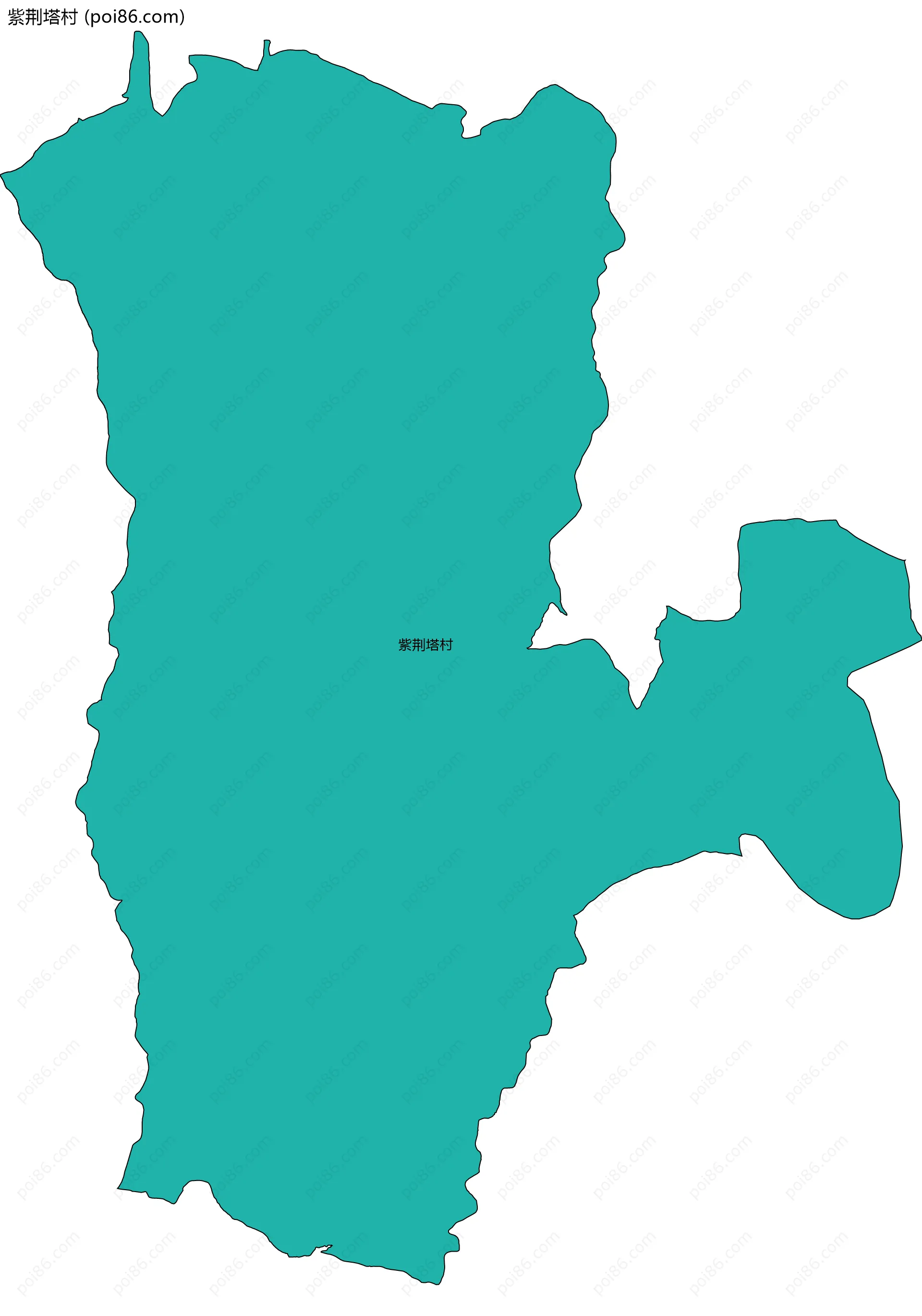 紫荆塔村边界地图