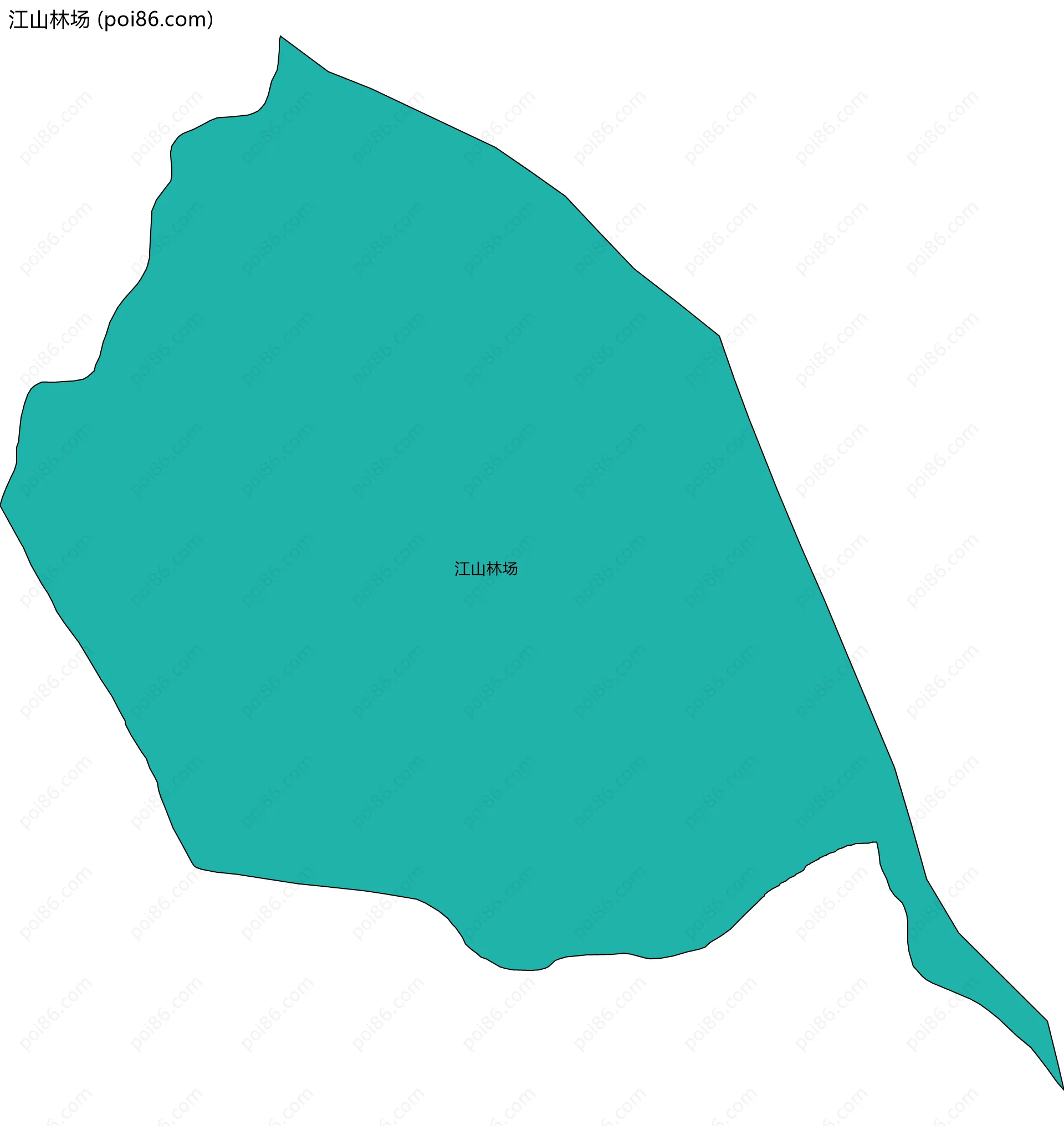 江山林场边界地图