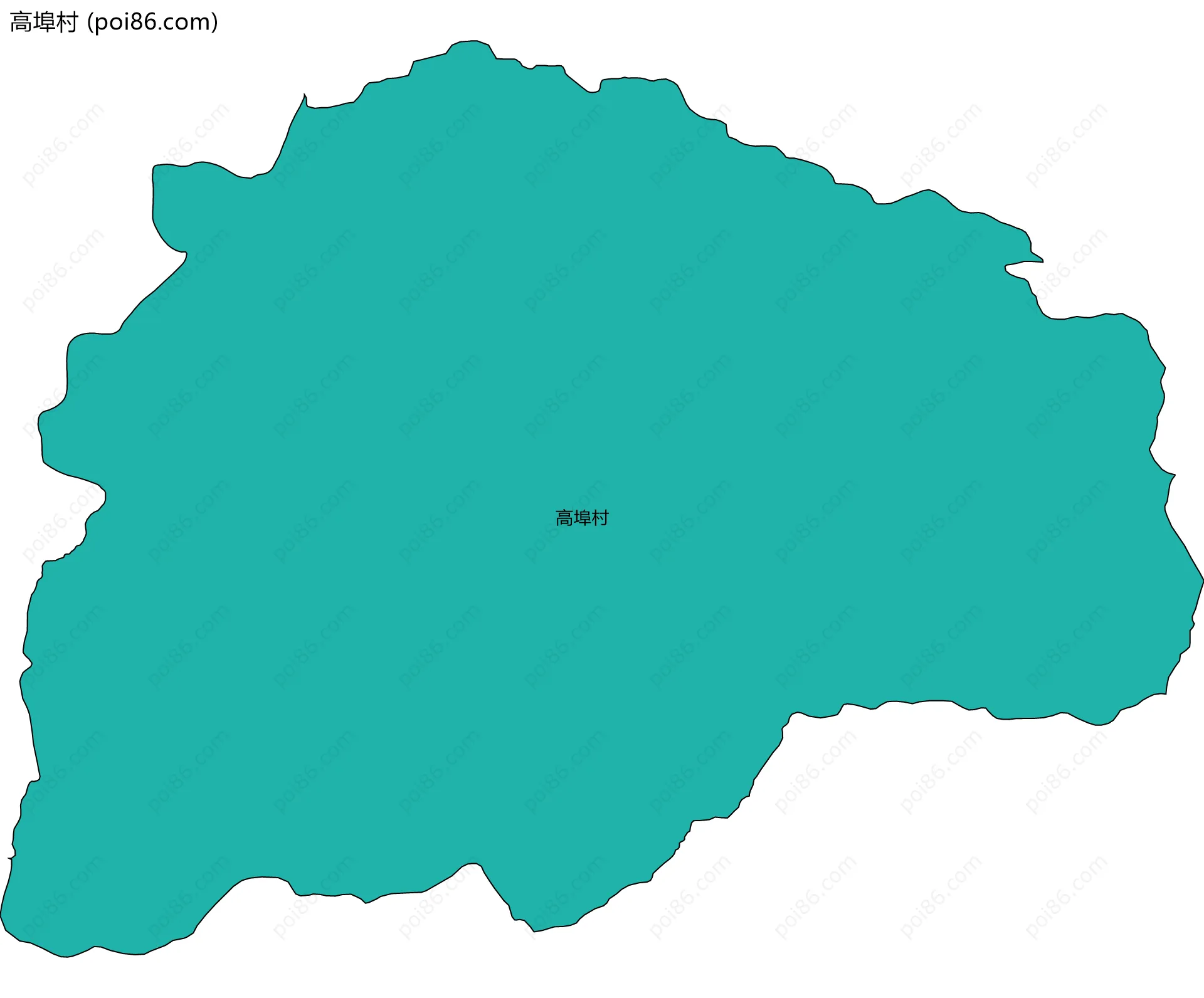 高埠村边界地图