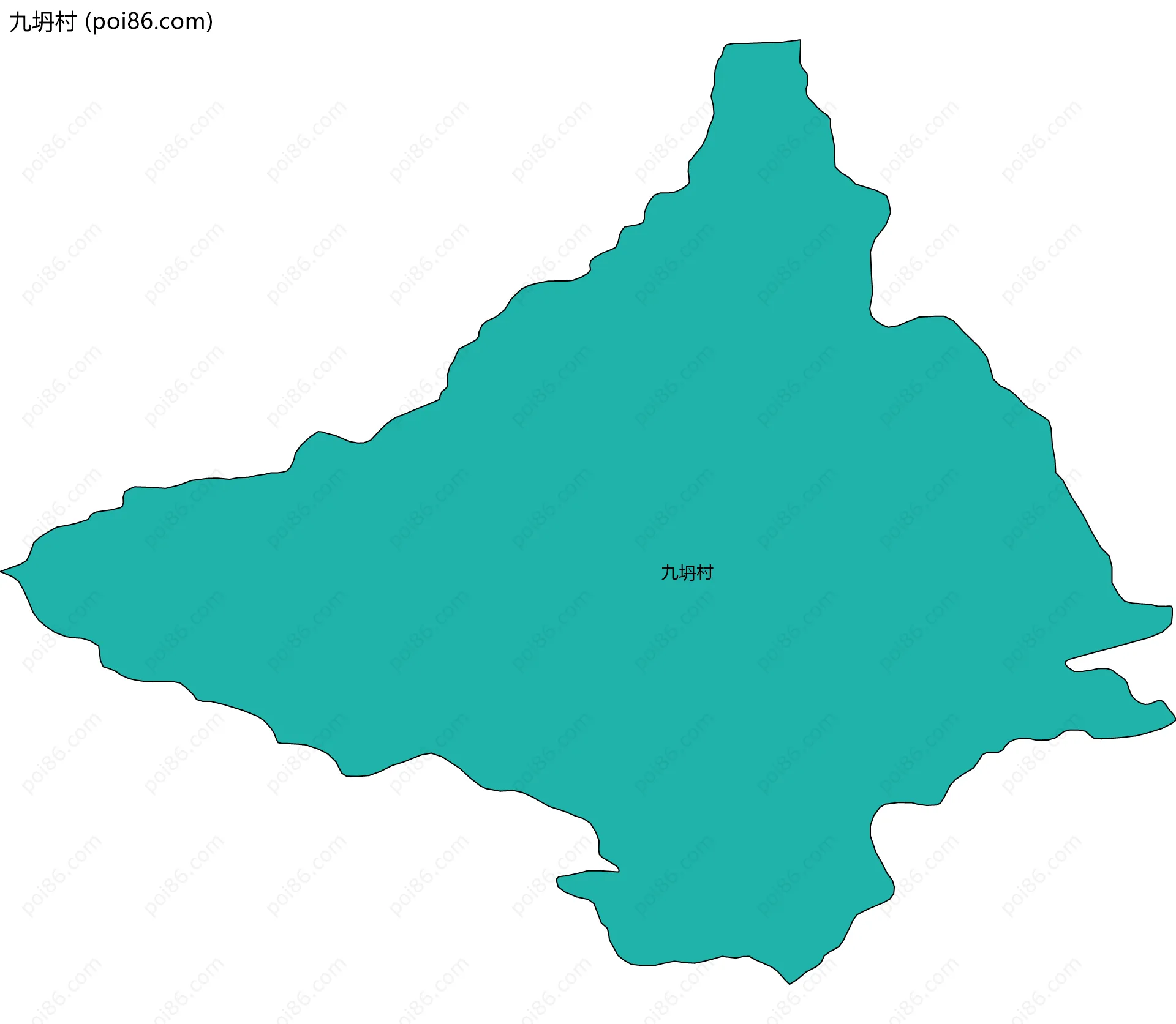九坍村边界地图