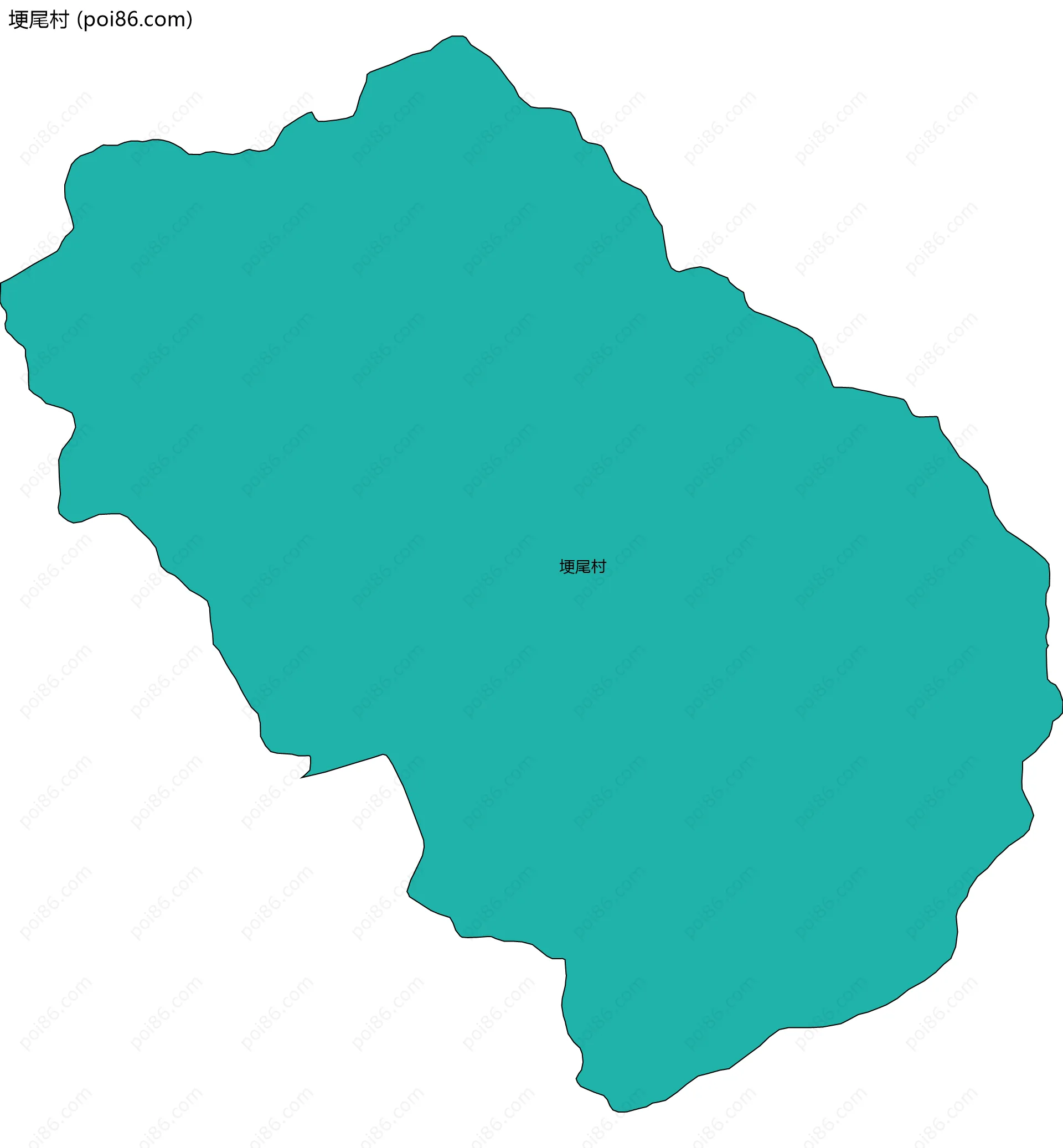 埂尾村边界地图