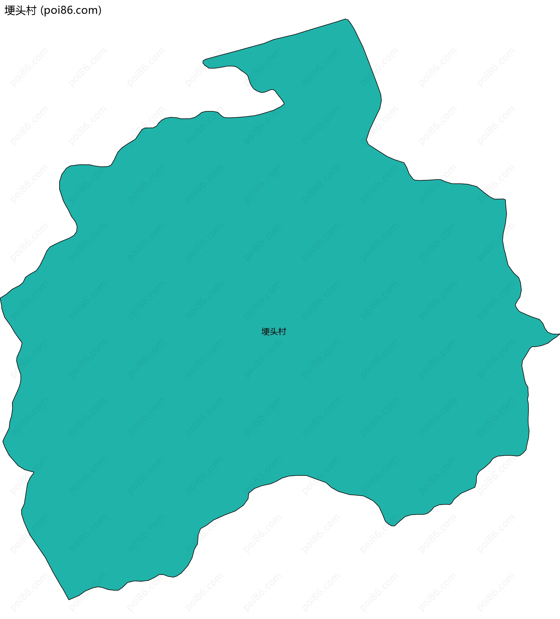 埂头村边界地图