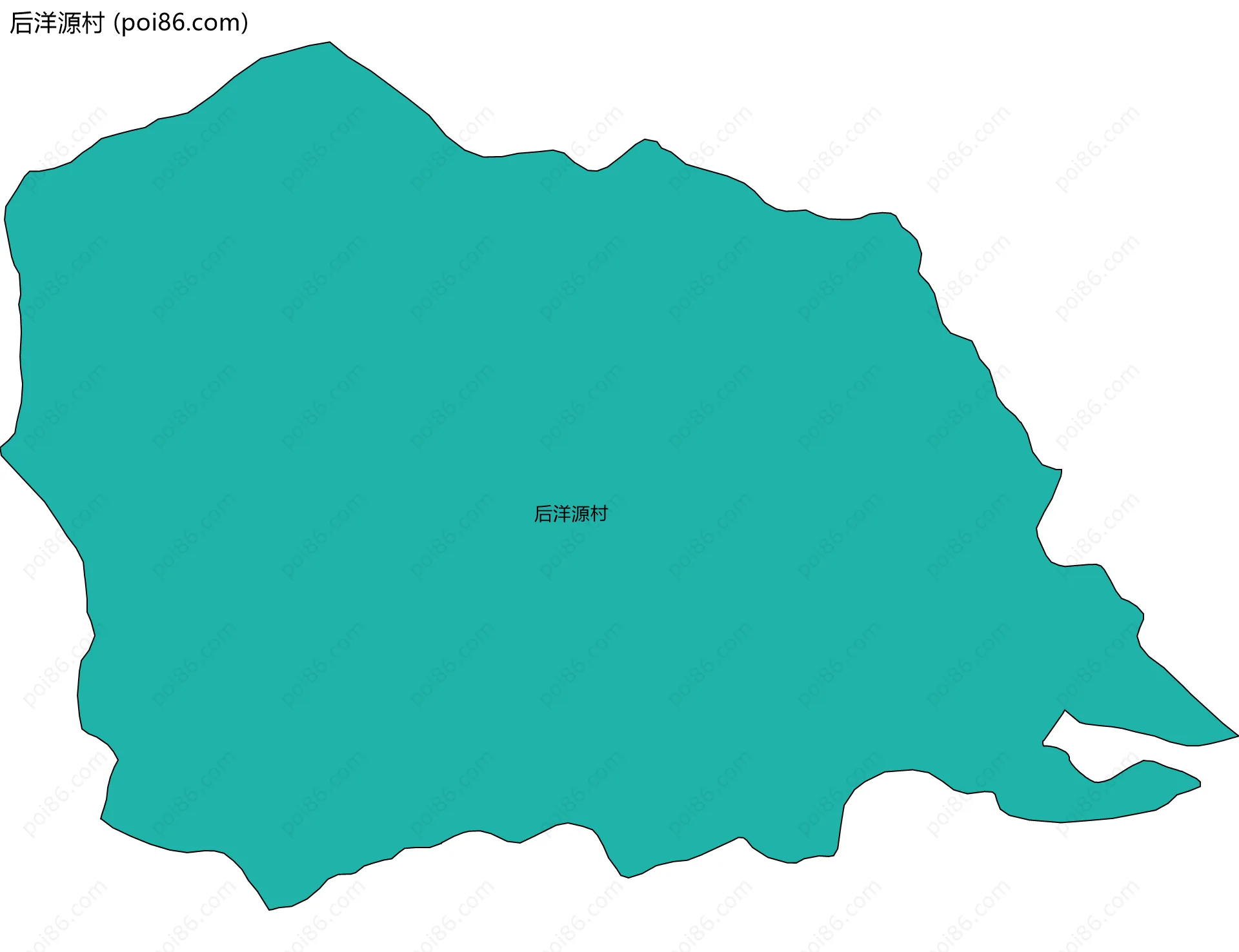 后洋源村边界地图
