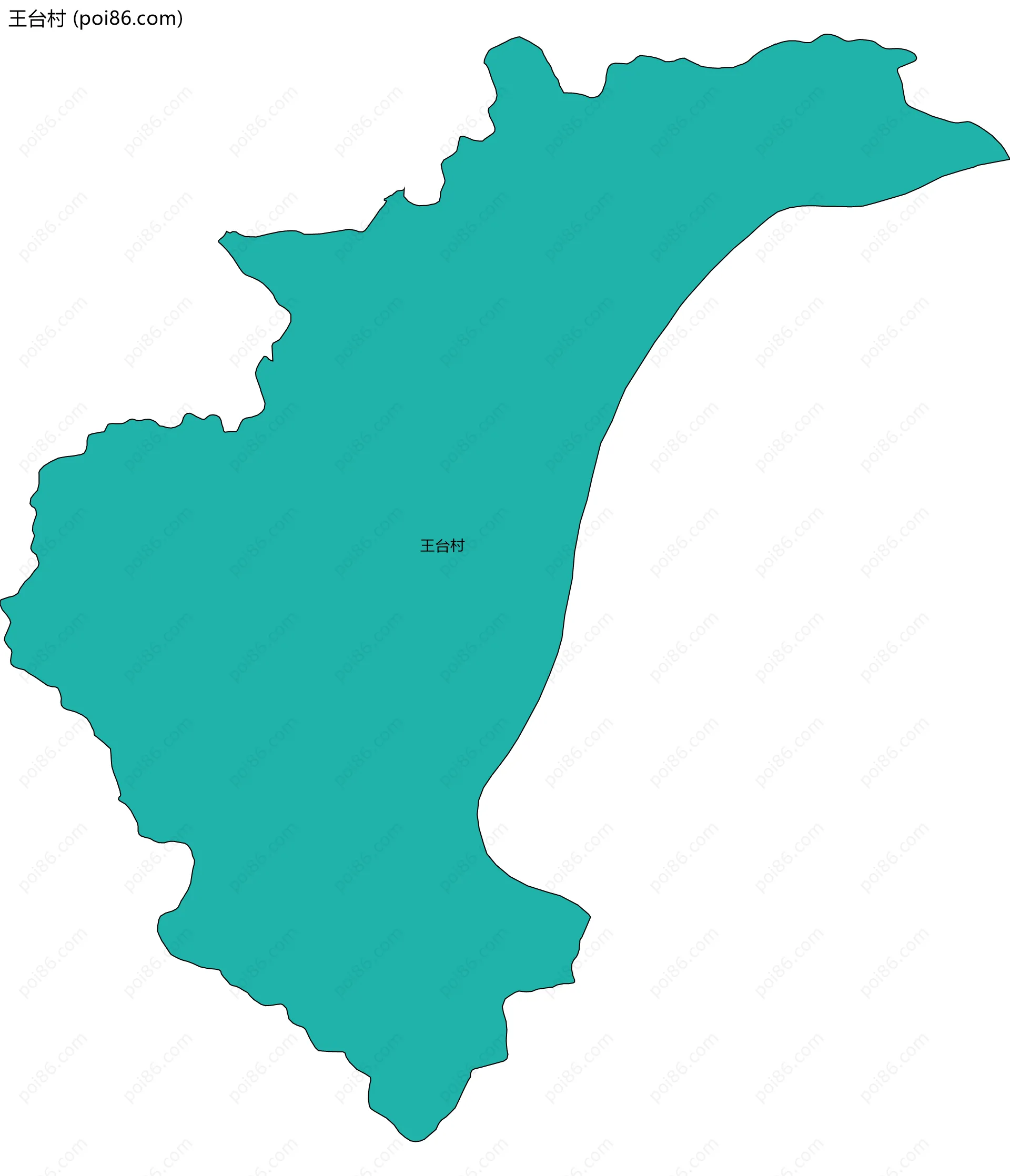 王台村边界地图