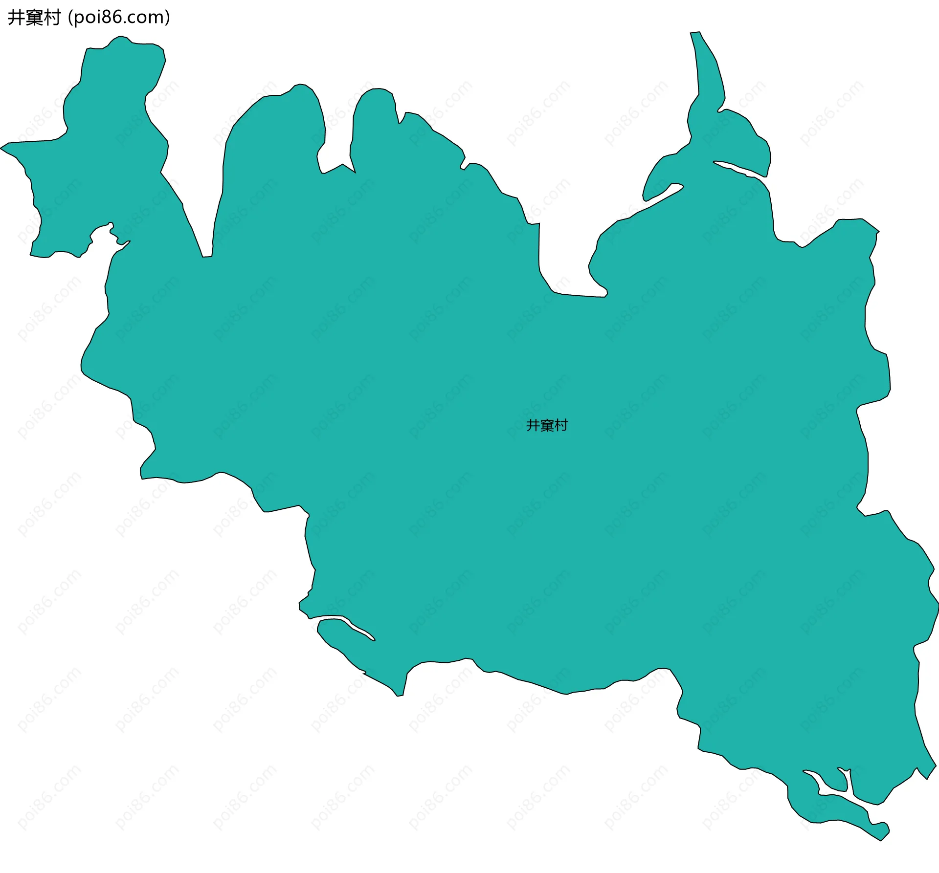 井窠村边界地图