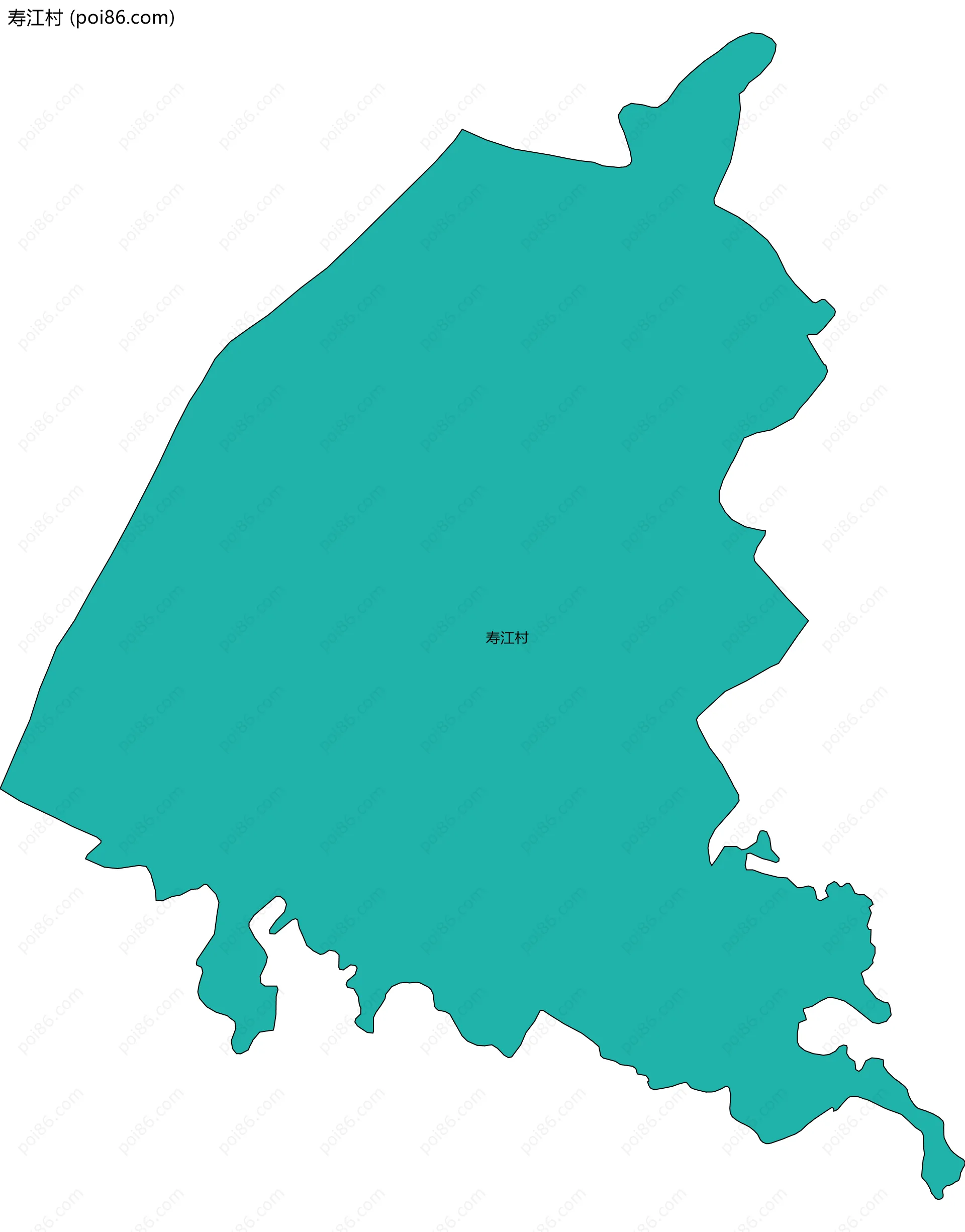 寿江村边界地图