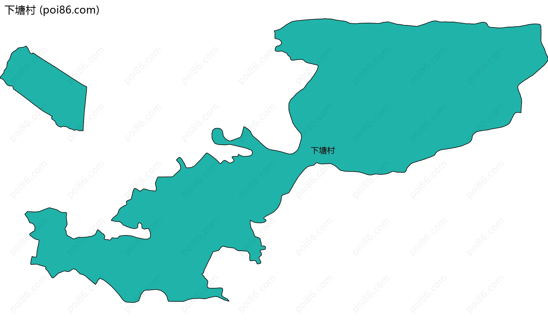 下塘村边界地图