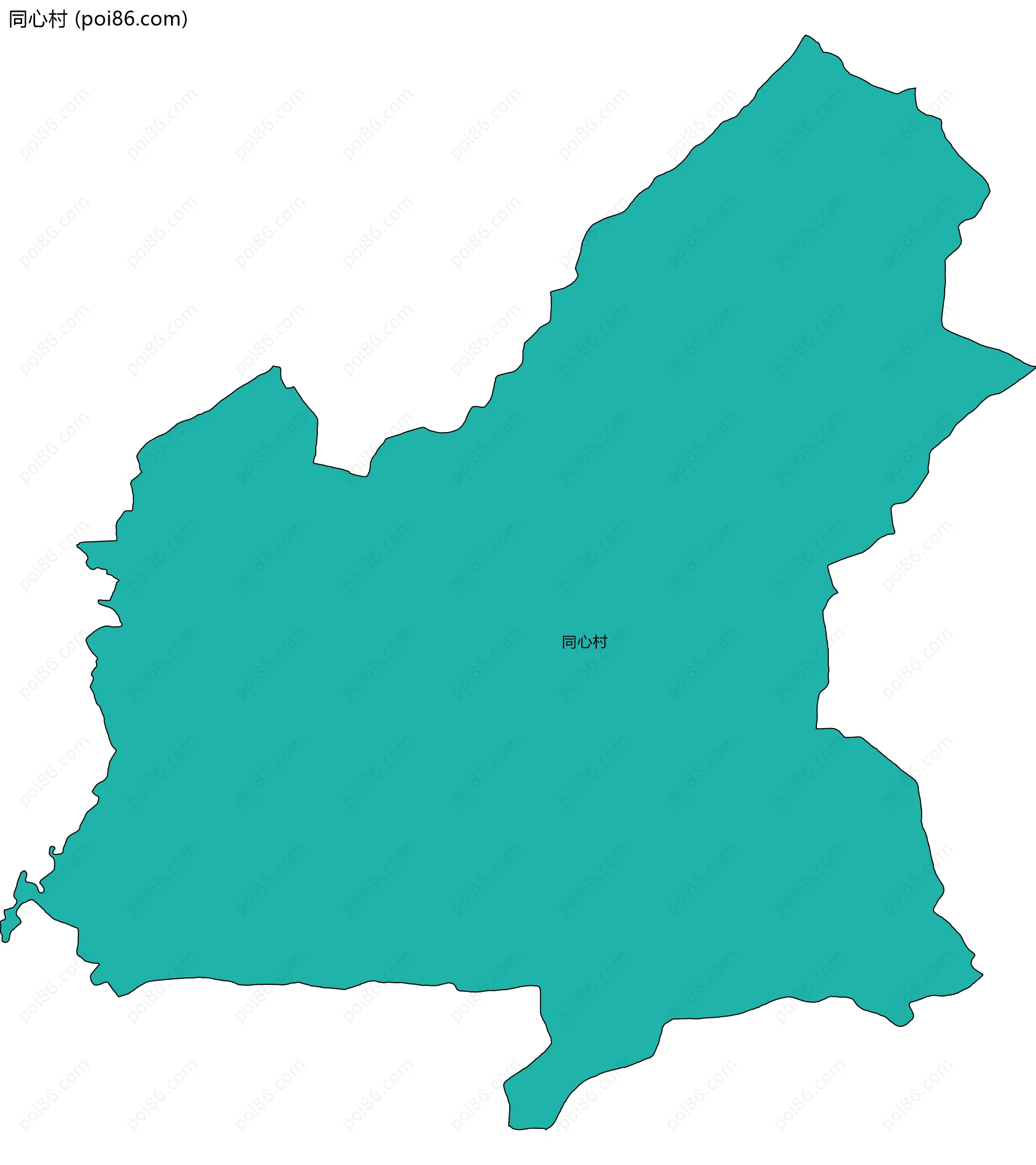 同心村边界地图