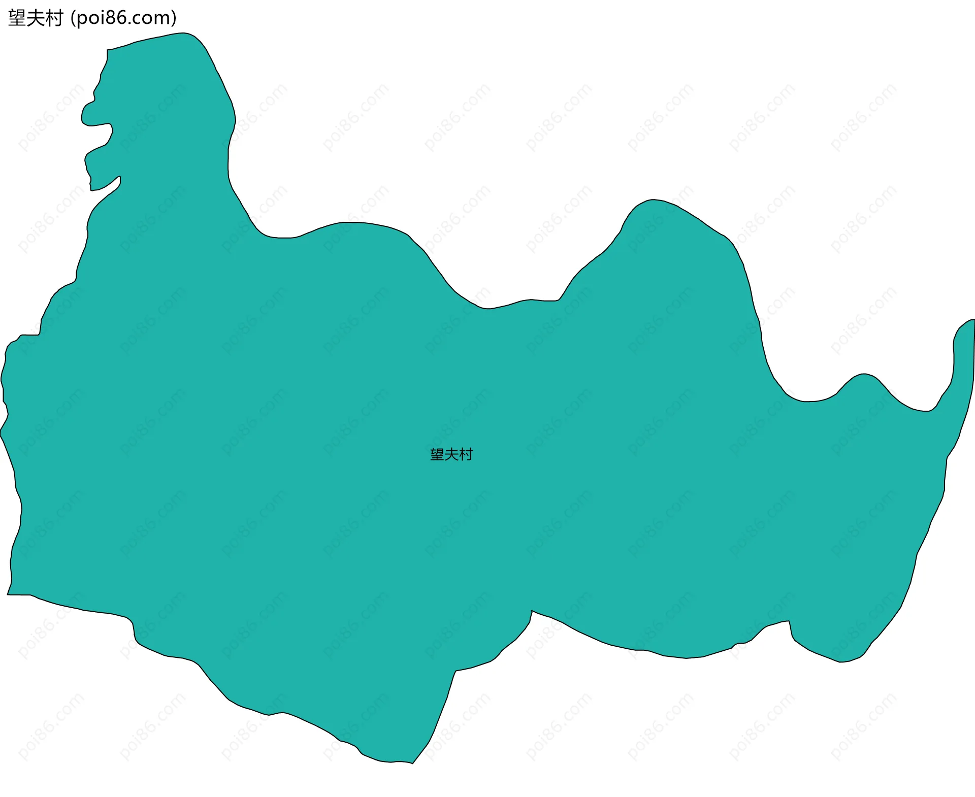 望夫村边界地图
