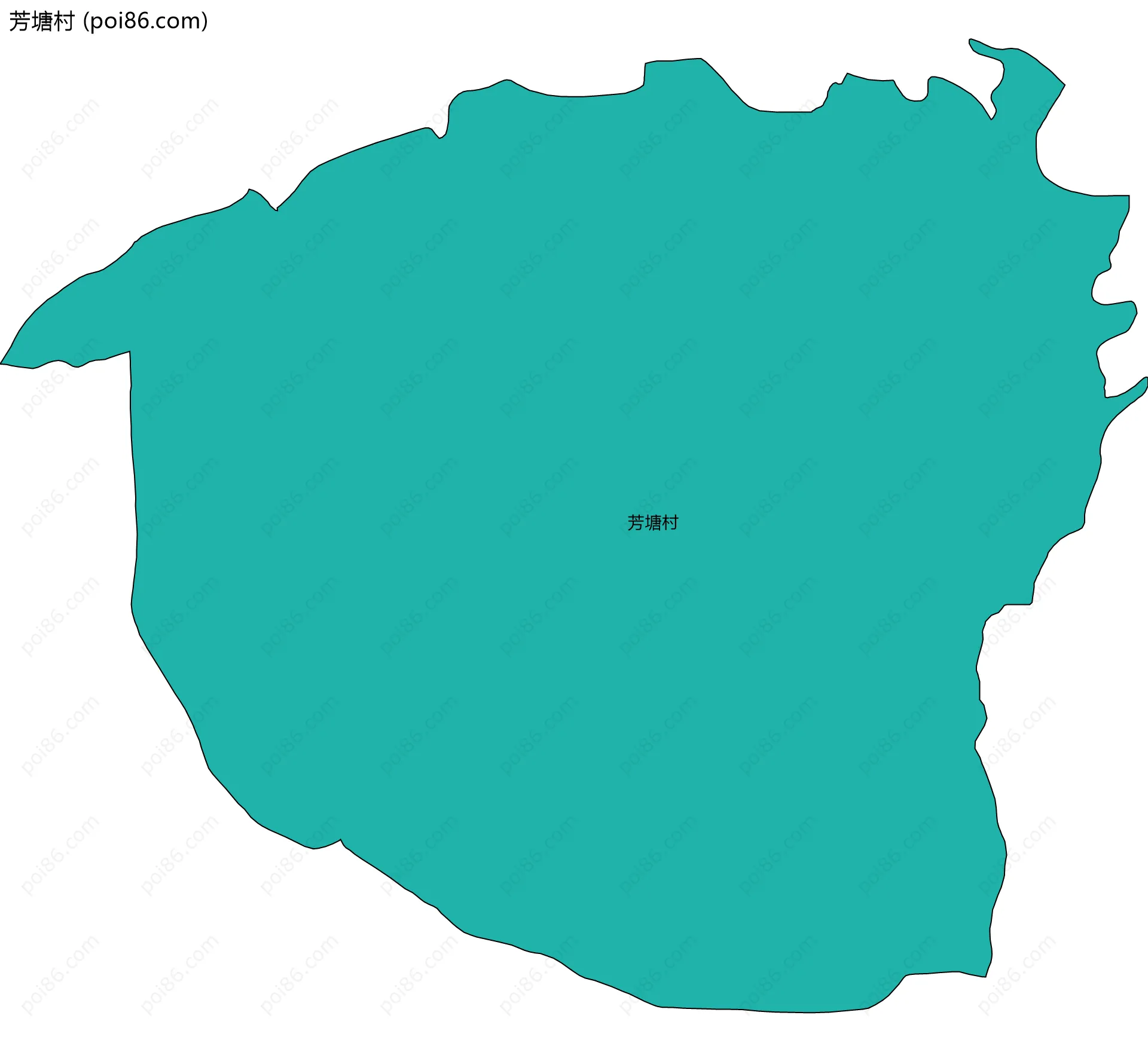 芳塘村边界地图