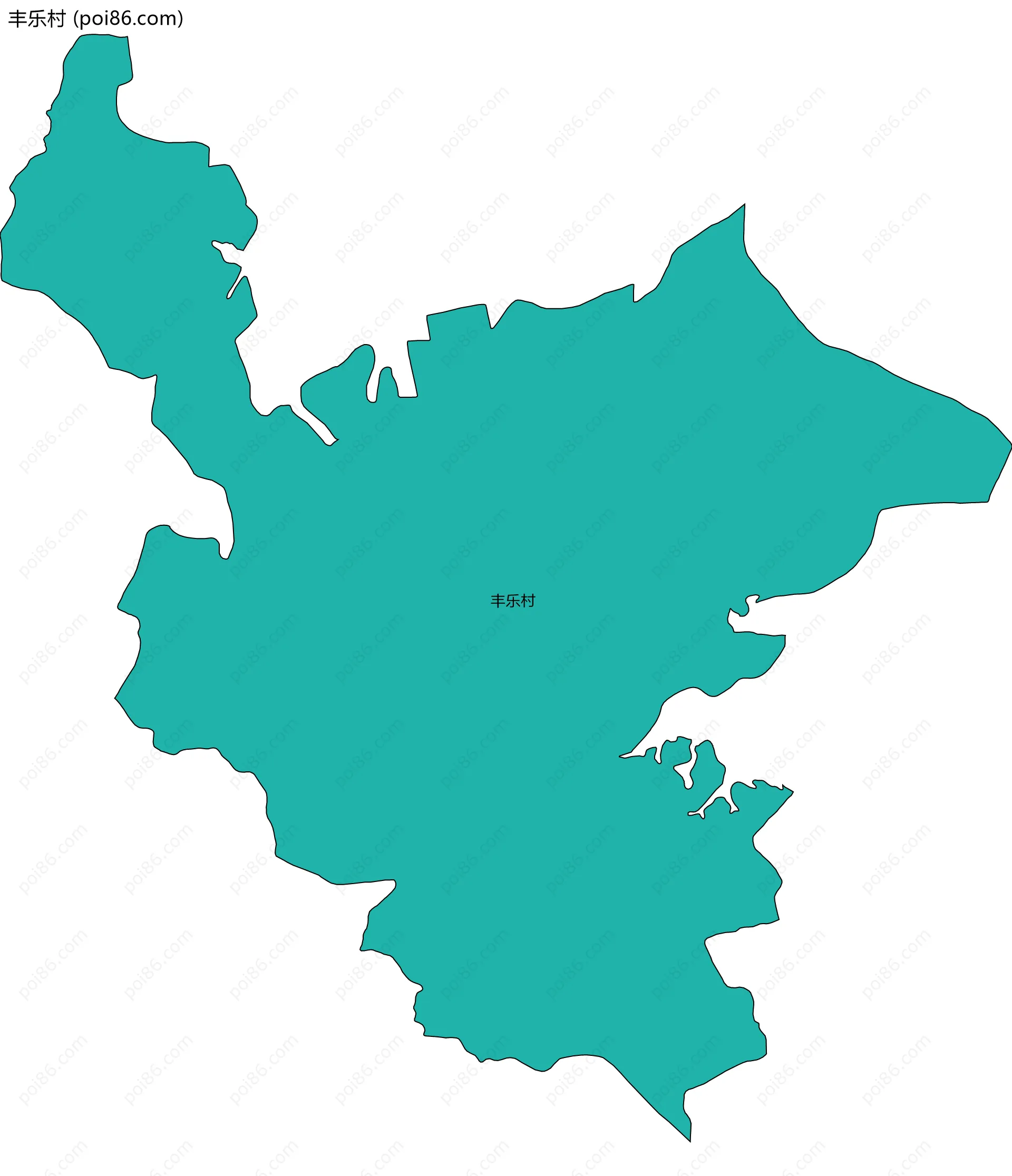 丰乐村边界地图