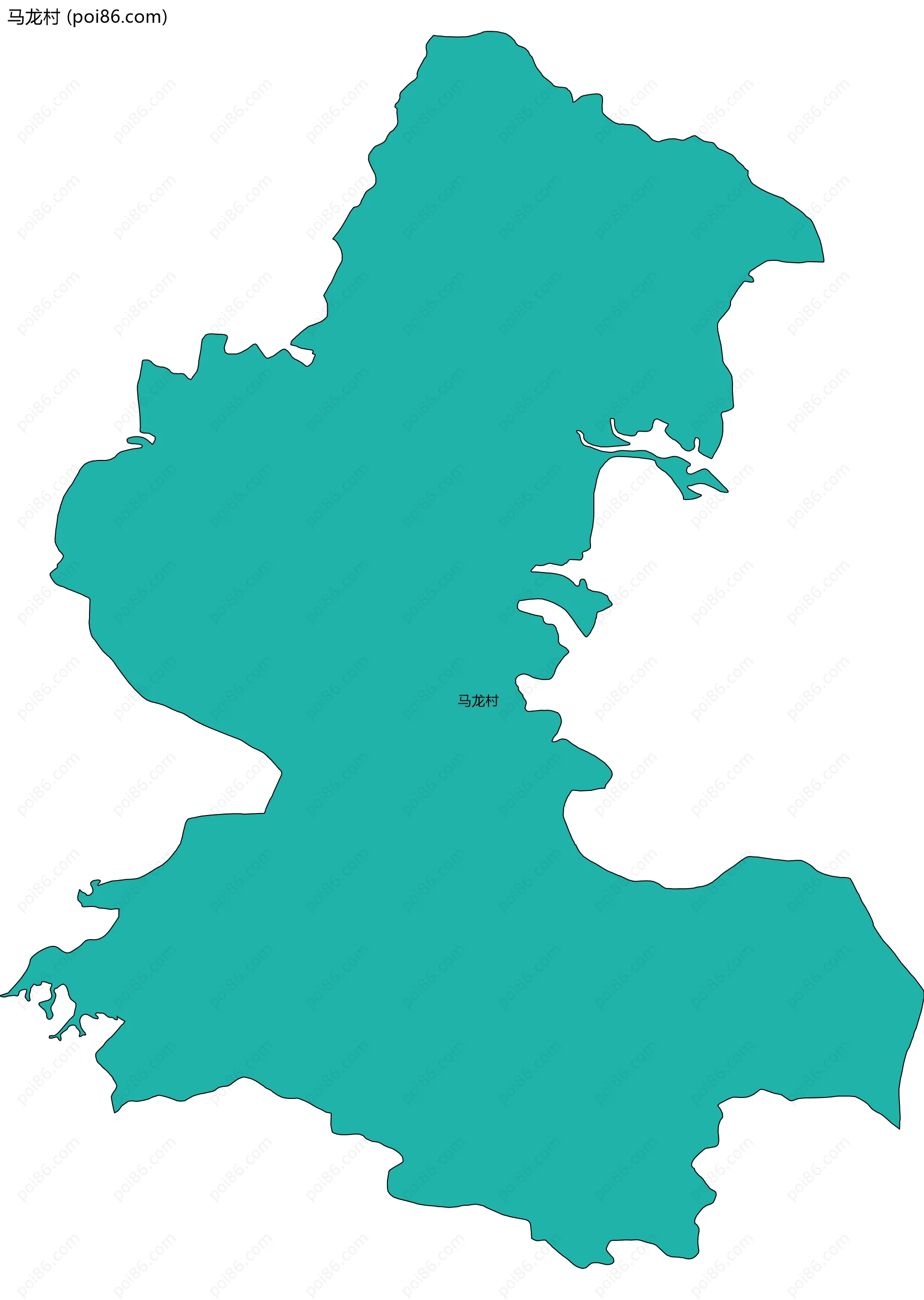 马龙村边界地图