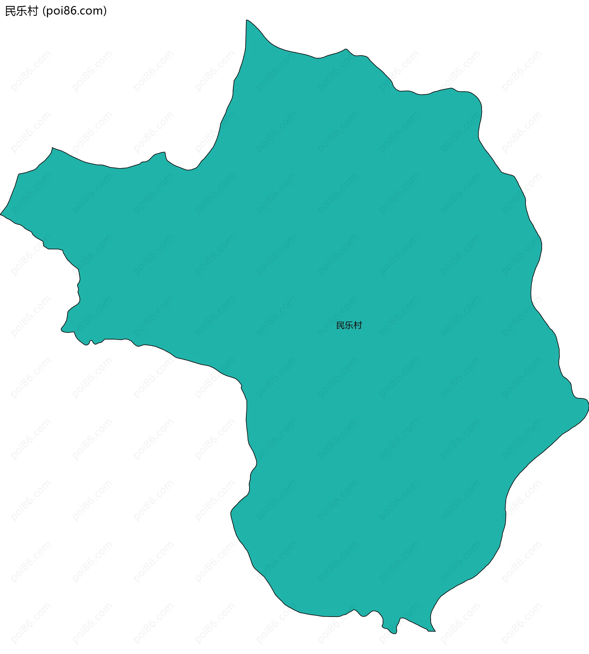 民乐村边界地图