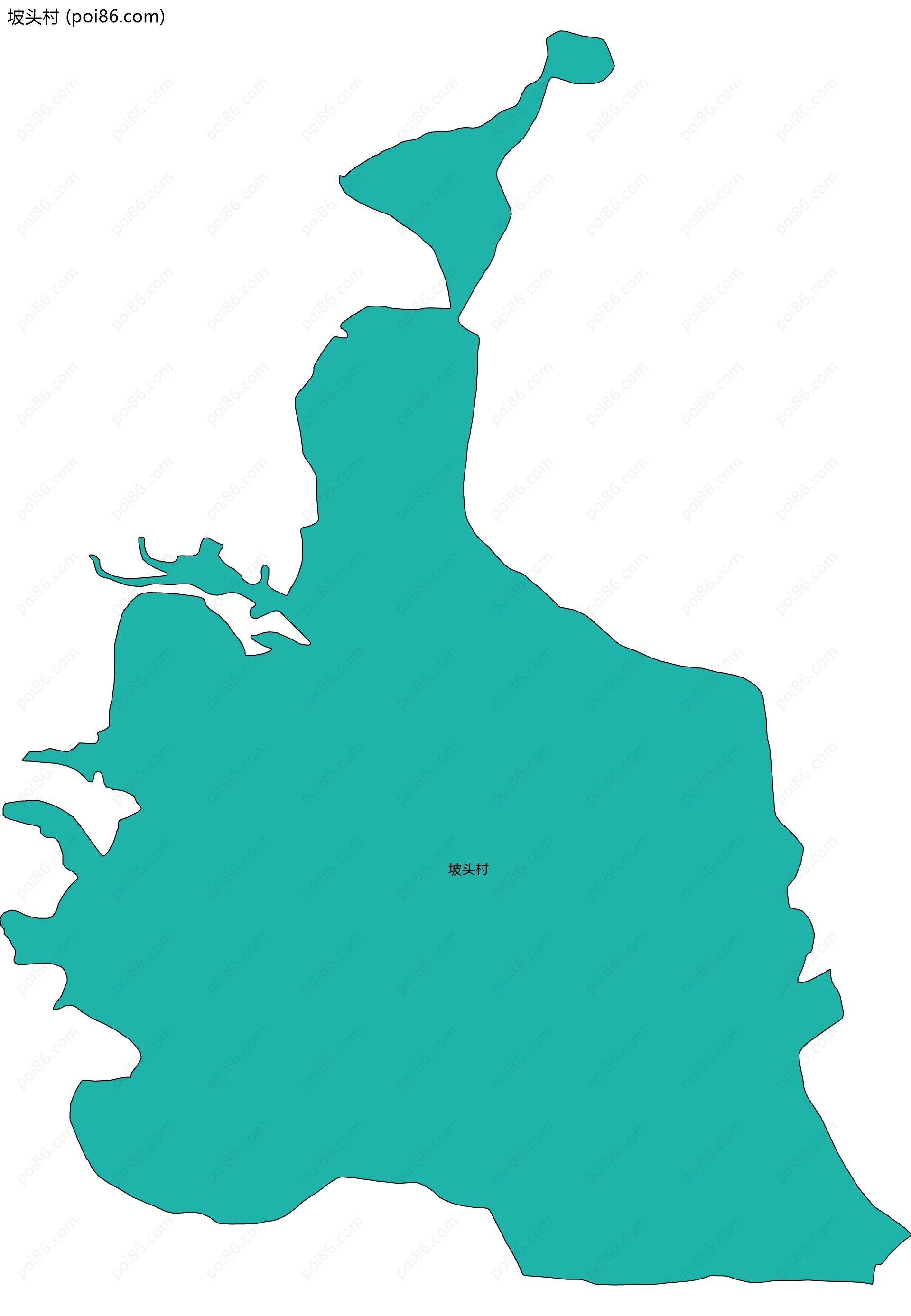 坡头村边界地图