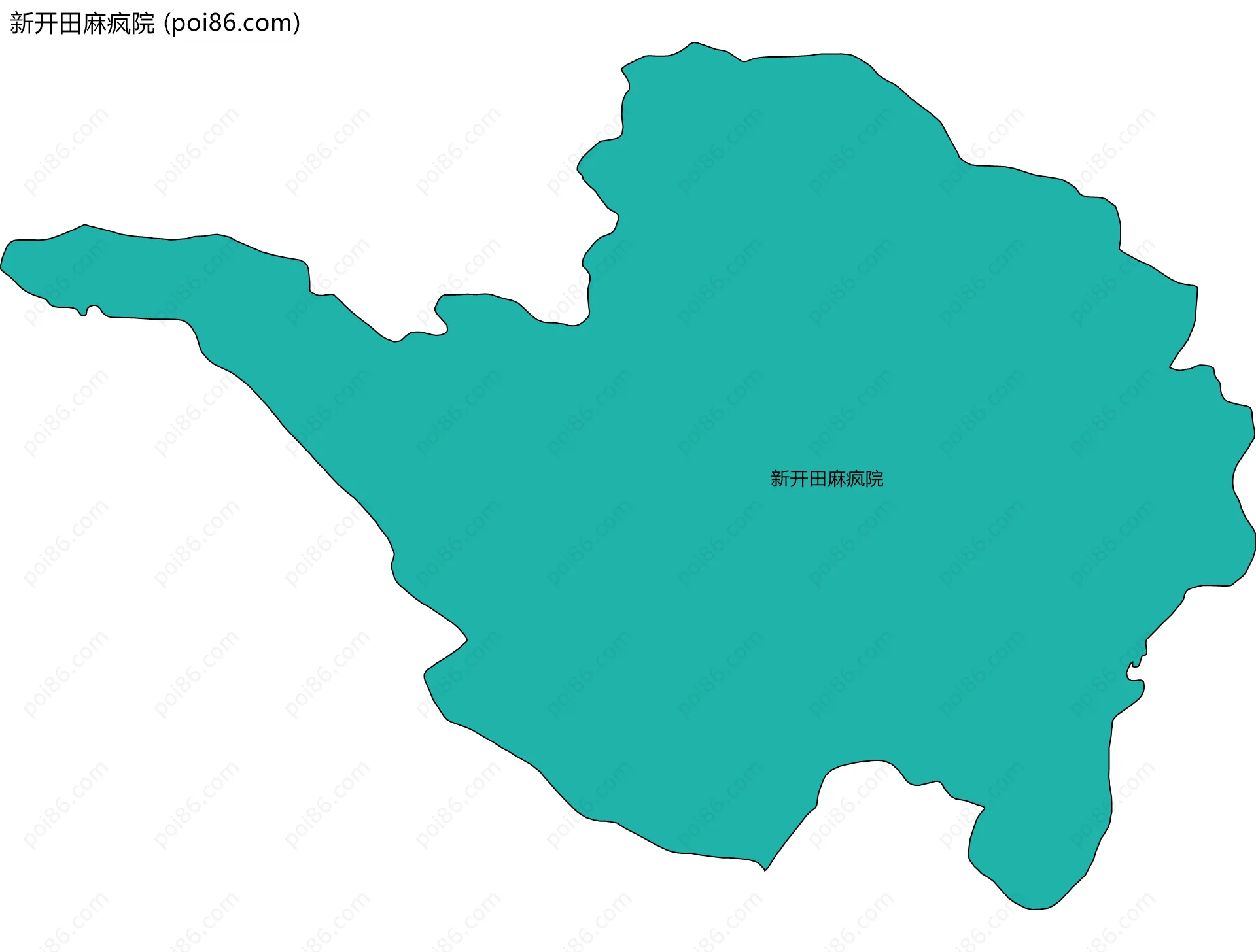 新开田麻疯院边界地图