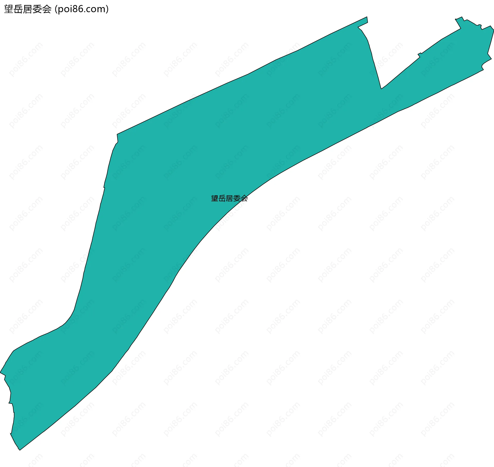 望岳居委会边界地图