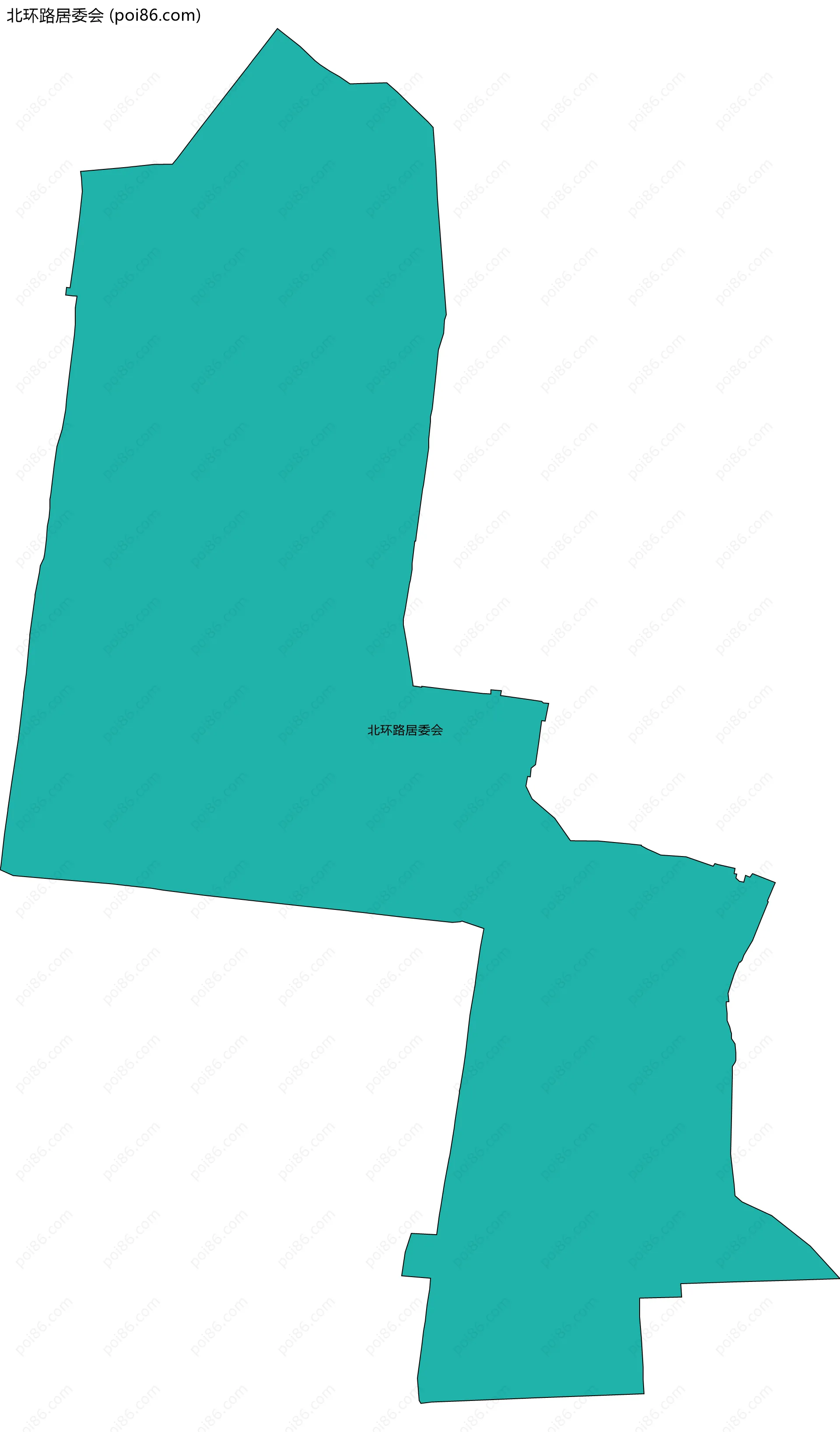 北环路居委会边界地图