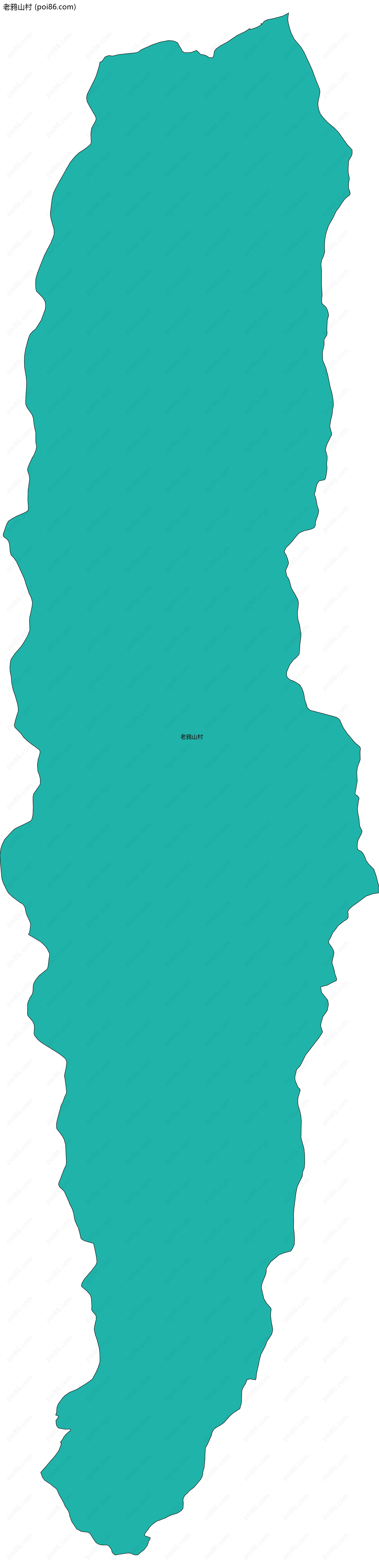 老鸦山村边界地图