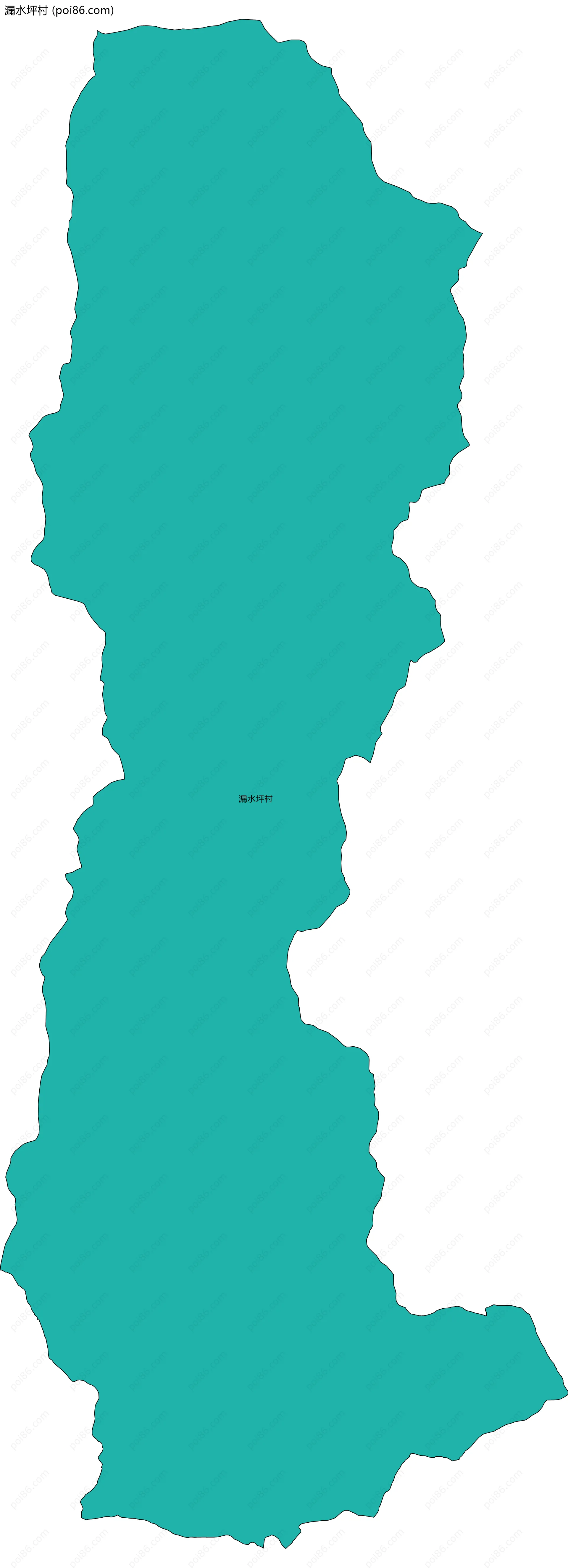 漏水坪村边界地图