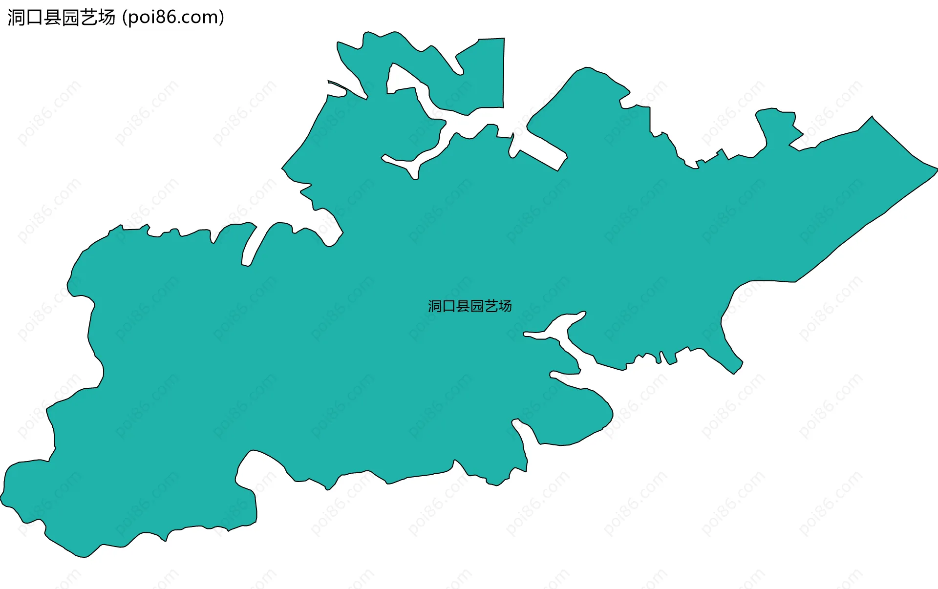 洞口县园艺场边界地图